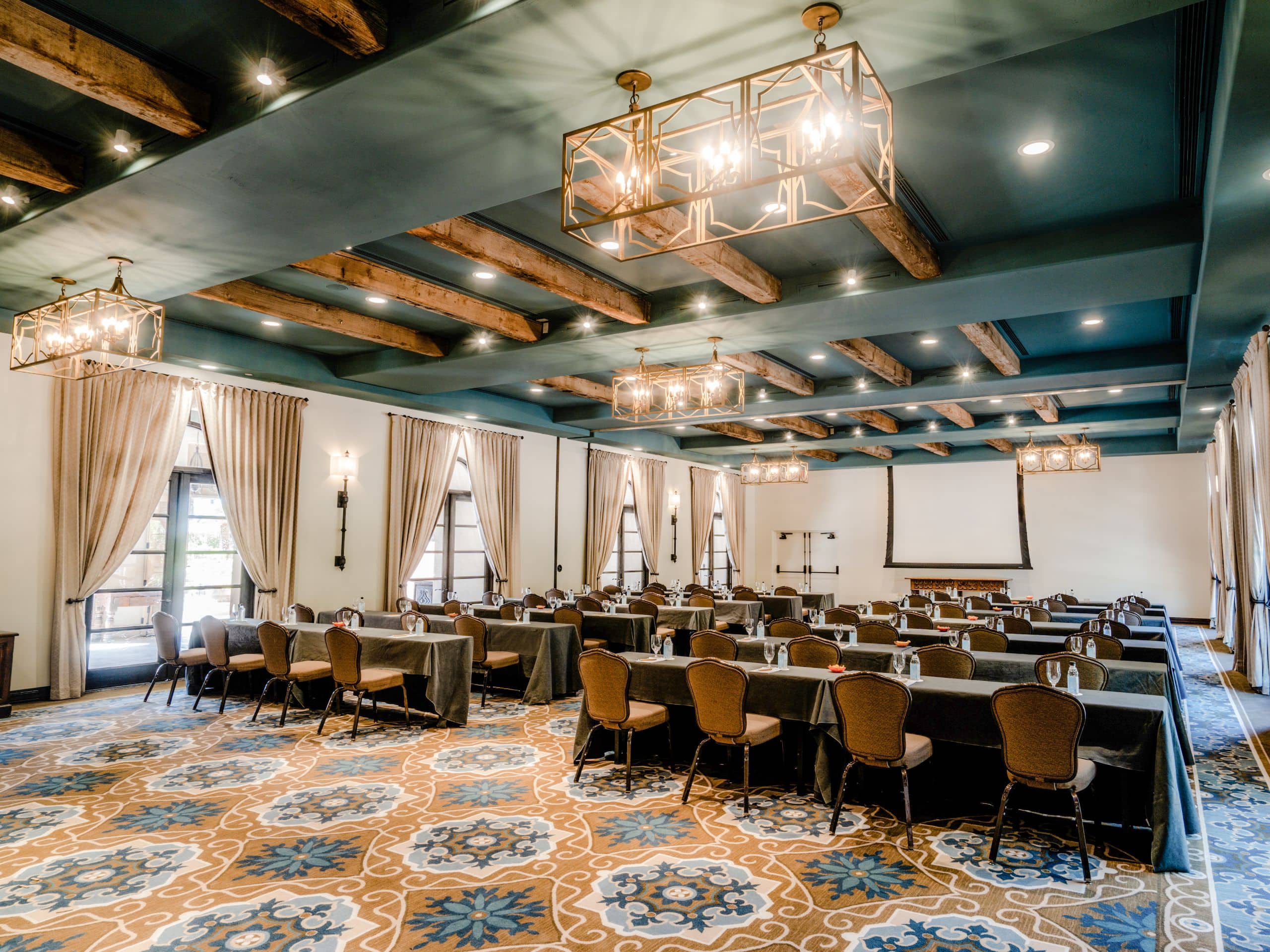 Royal Palms Resort and Spa Estrella Ballroom Meeting Setup Projection Screen