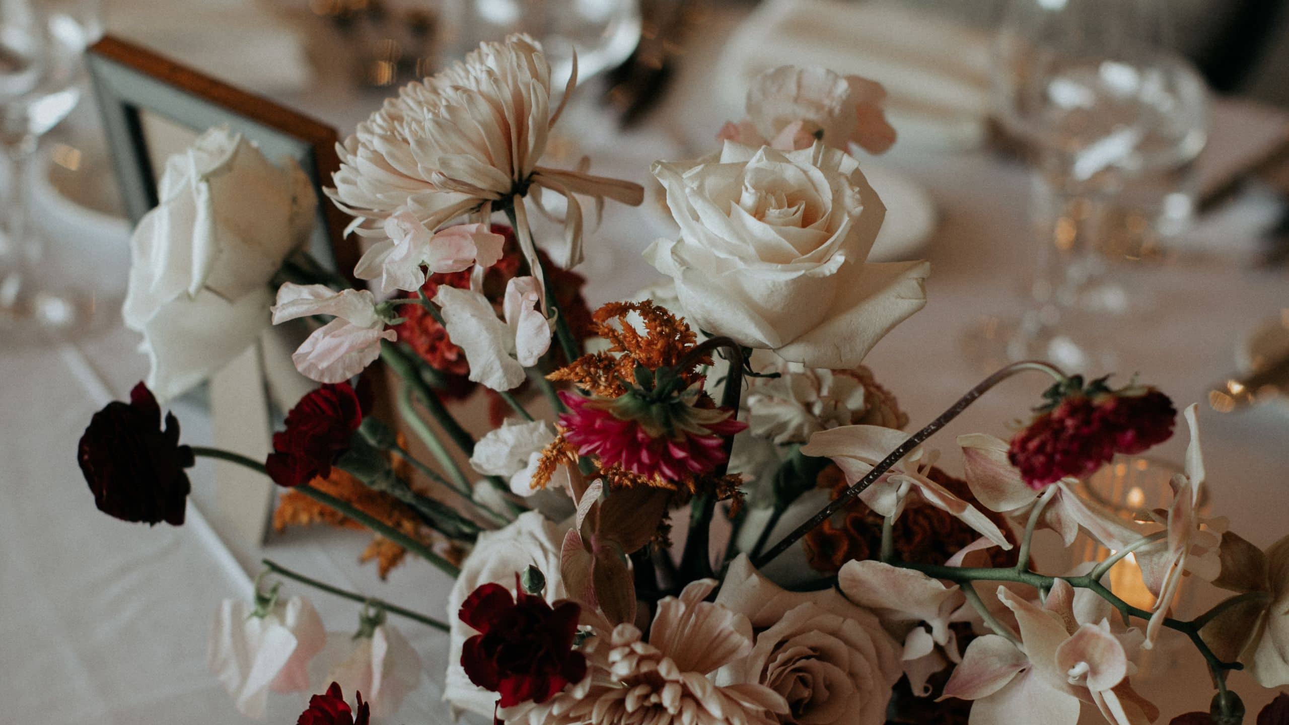 Chicago Athletic Association Flower Arrangement Wedding