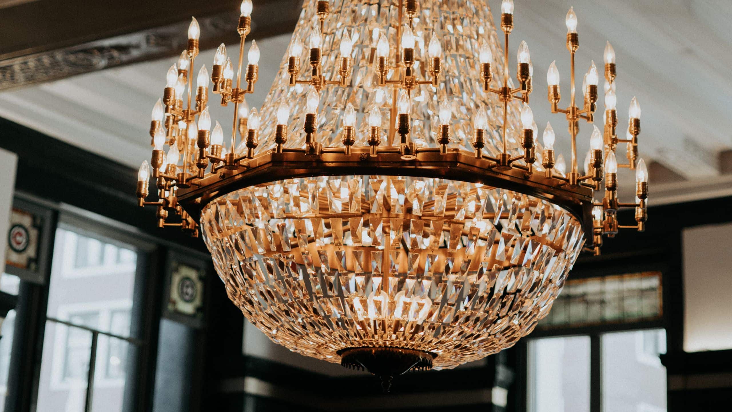 1 of 2 Chicago Athletic Association Madison Chandelier