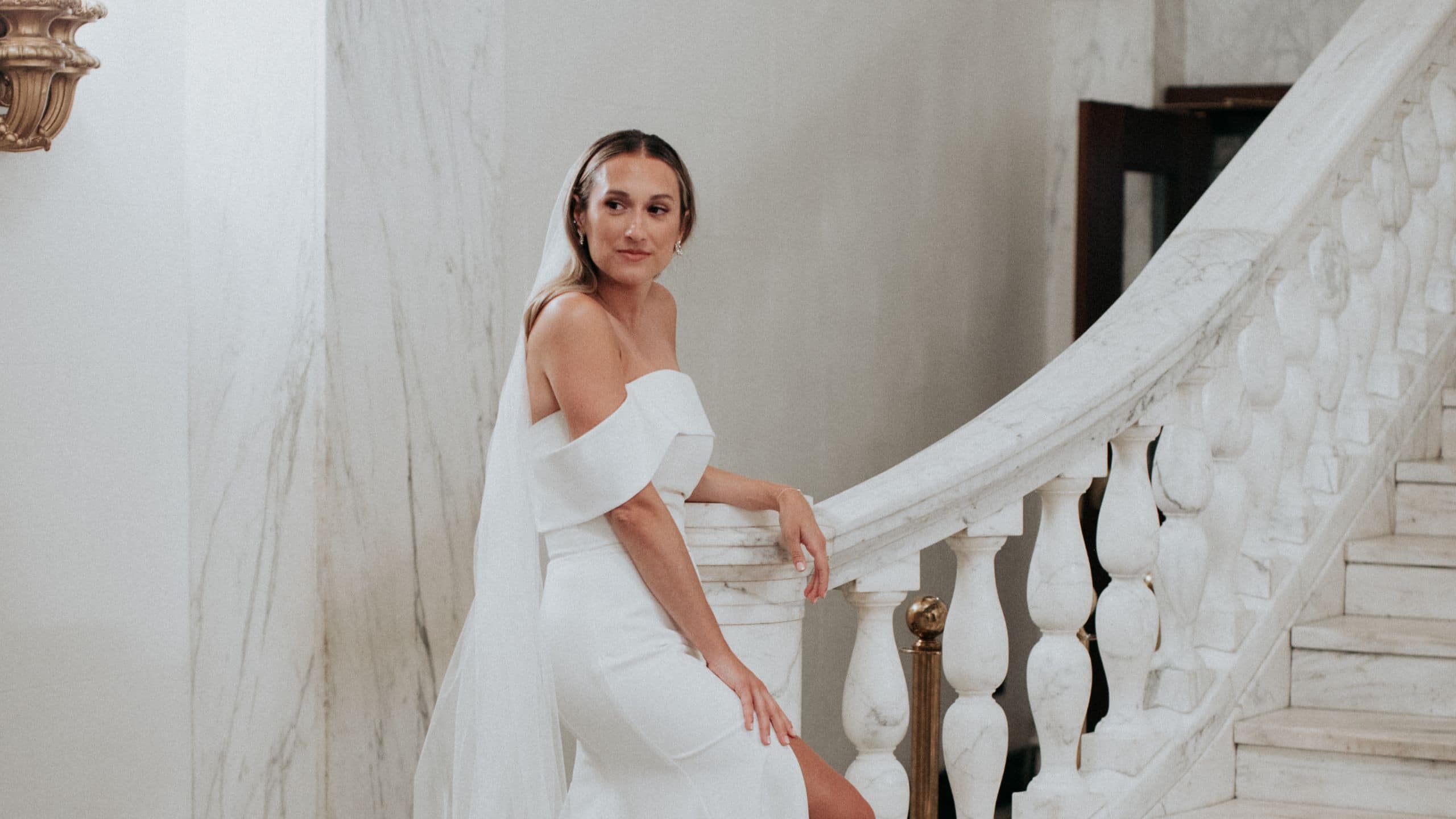 Chicago Athletic Association Bride Marble Staircase