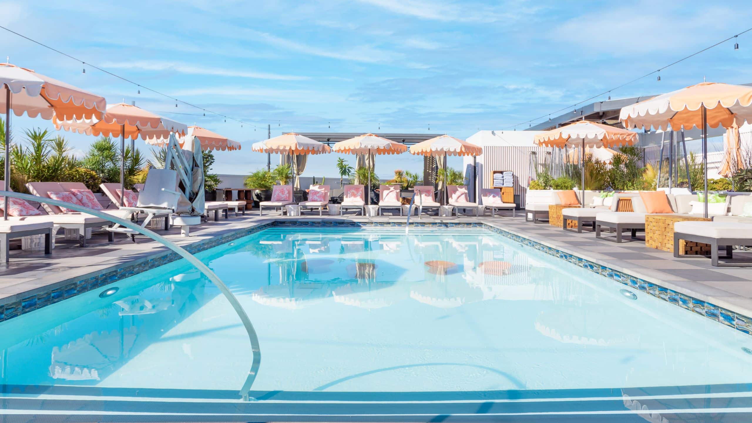 The Shay Rooftop Pool View Pool Chairs