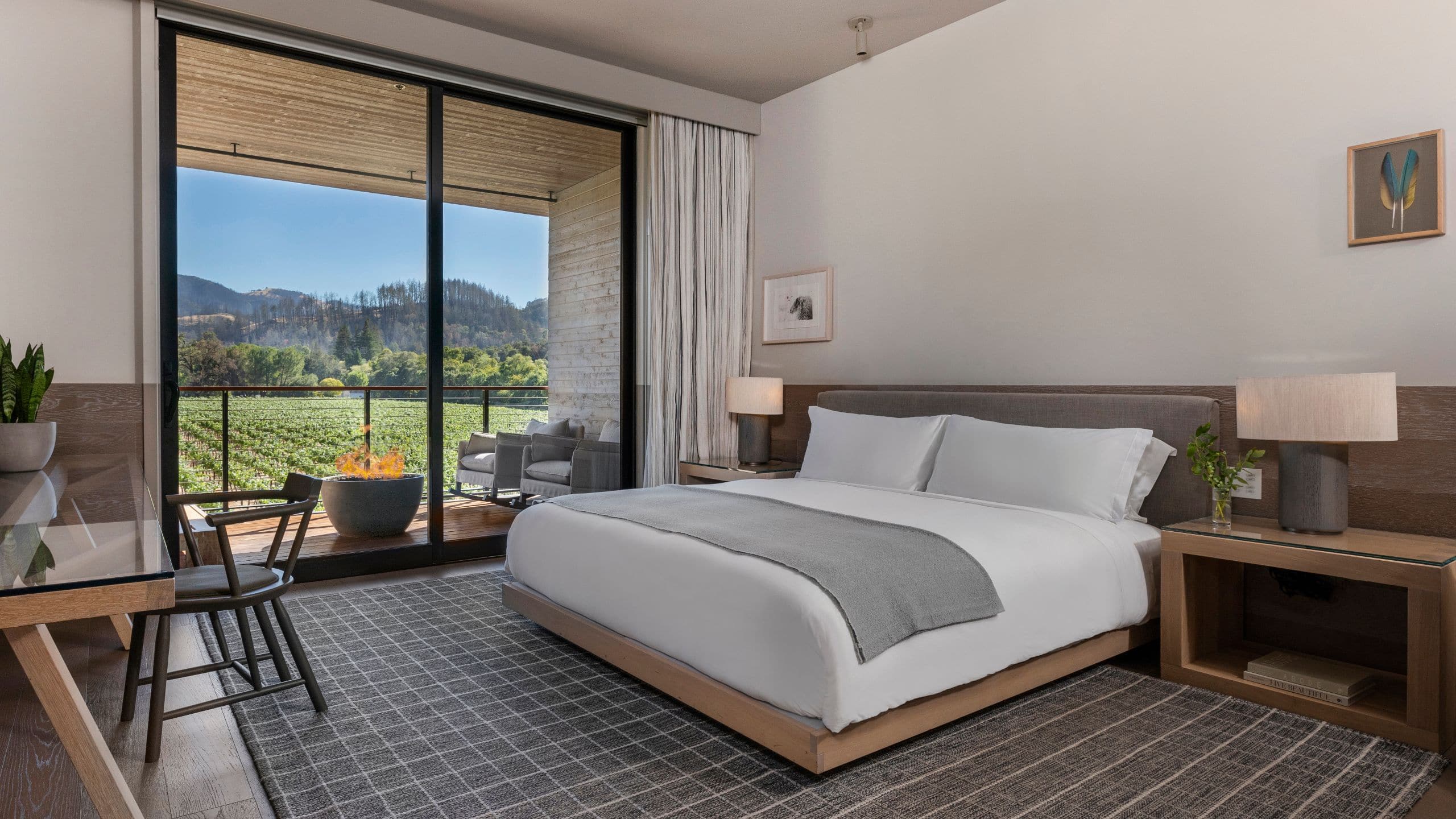 1 of 6 Alila Napa Valley Vineyard View Balcony King Room