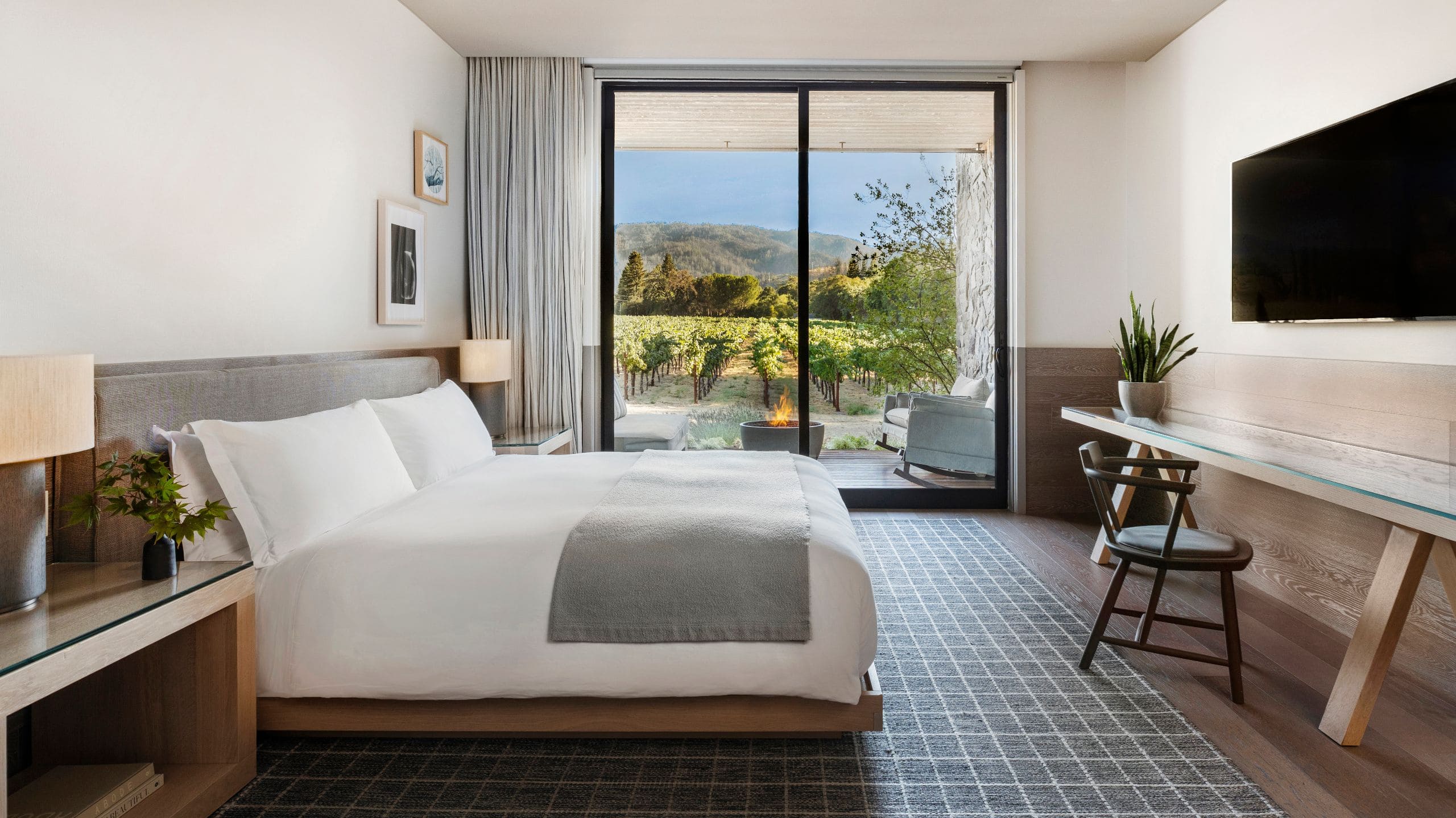 3 of 6 Alila Napa Valley Vineyard View Terrace King Room