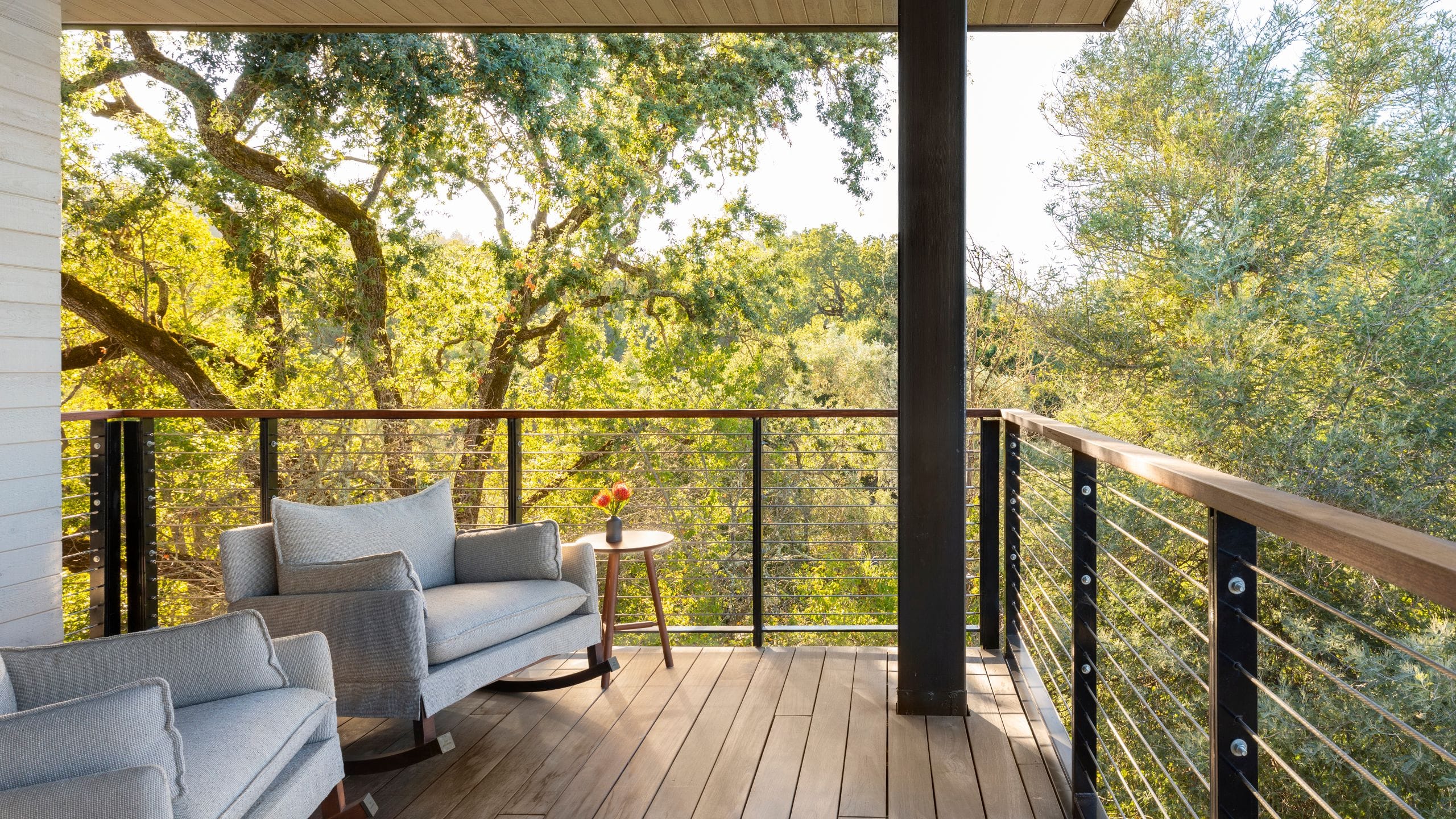 Alila Napa Valley Vineyard View Suite Balcony Wide View