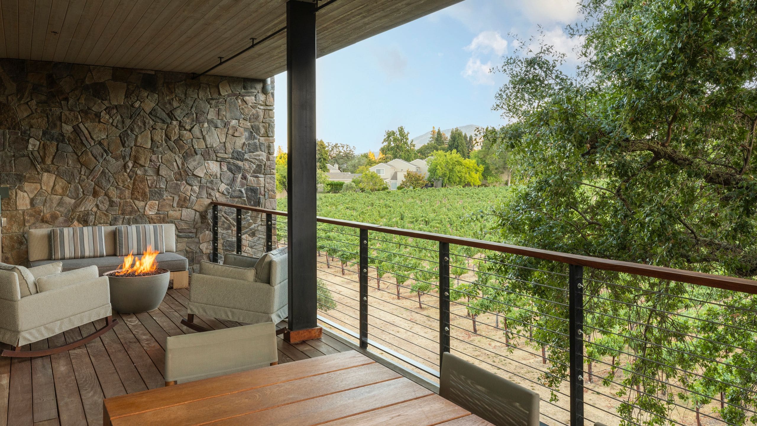 2 of 10 Alila Napa Valley Vineyard View Suite Balcony