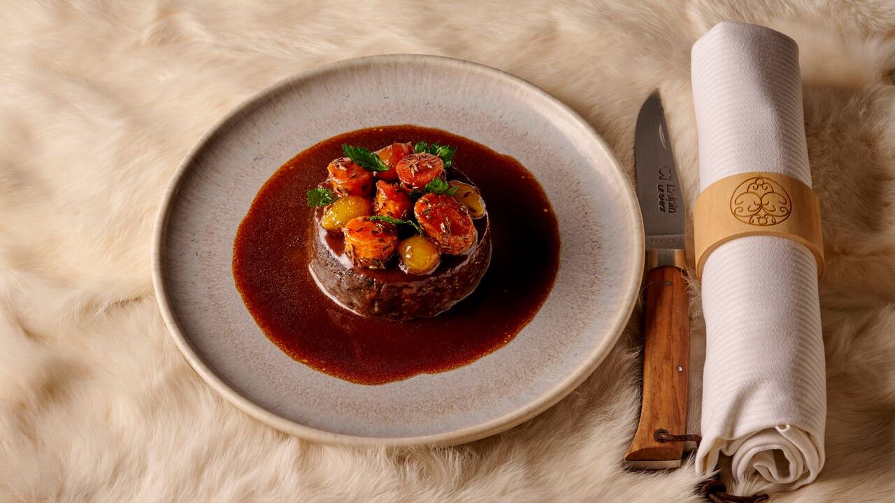 6 hours braised beef chuck - Chalet du Park lunch menu - Park Hyatt Paris - Vendôme