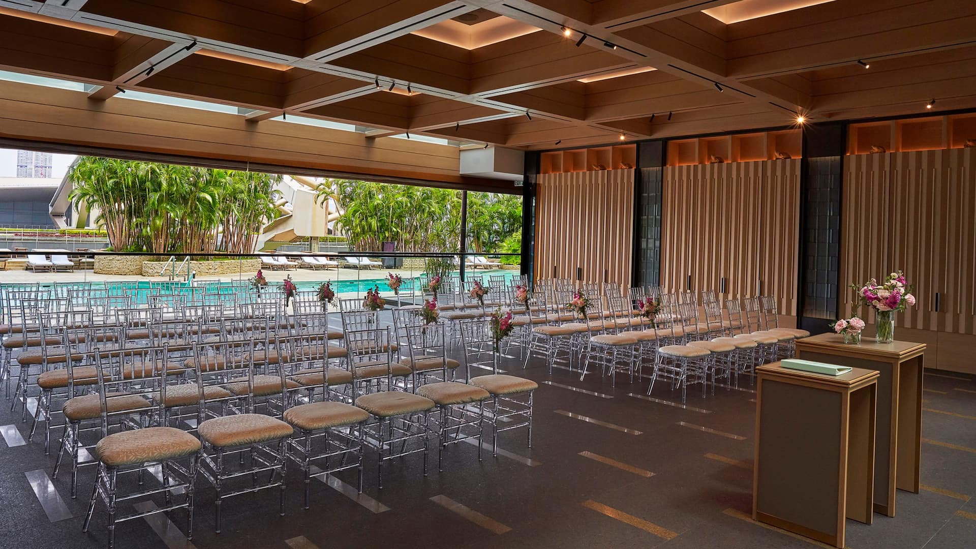 Grand Hyatt Hong Kong Poolhouse Wedding Ceremony