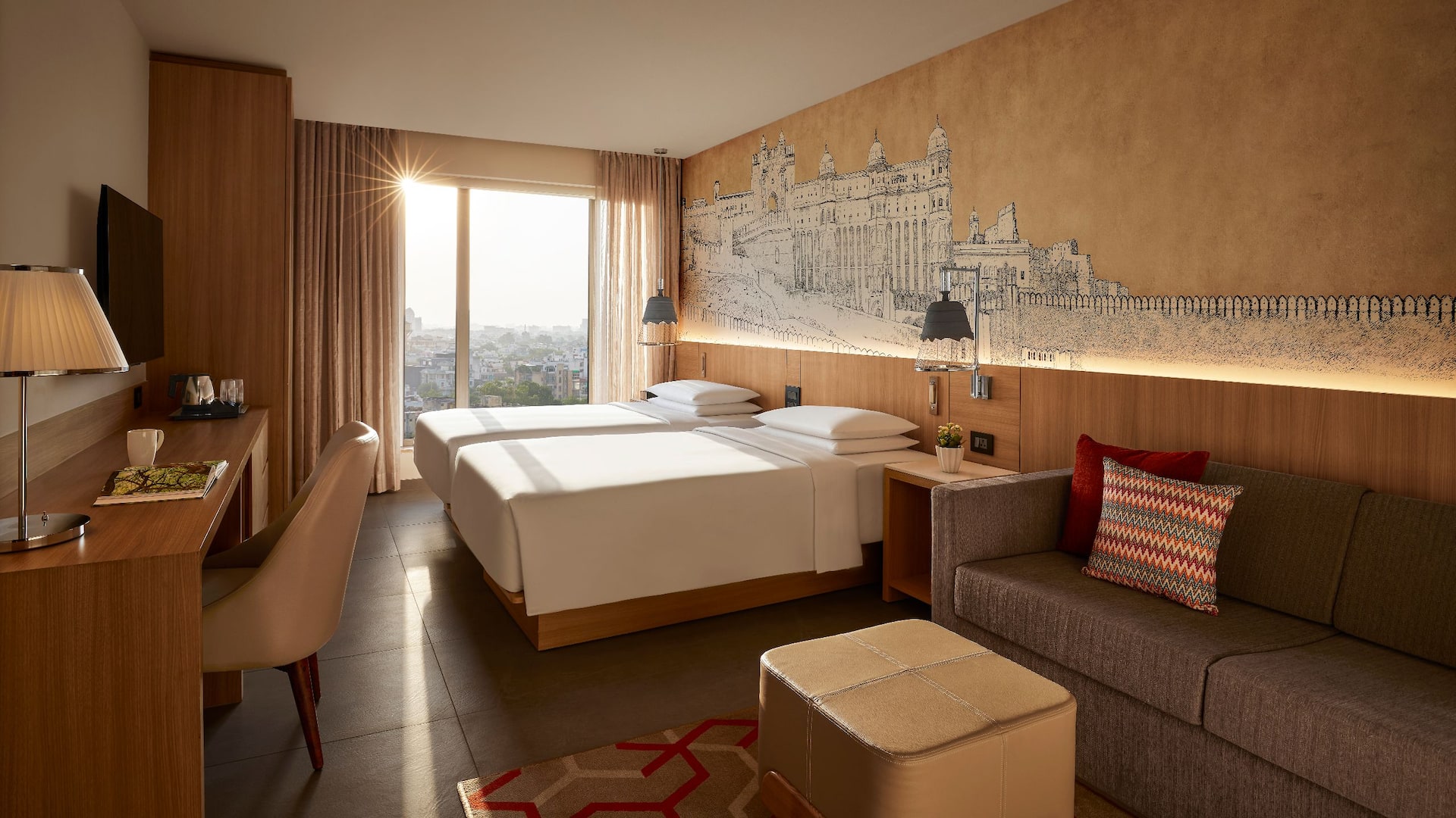 Hyatt Place Jaipur Malviya Nagar Twin Bedroom