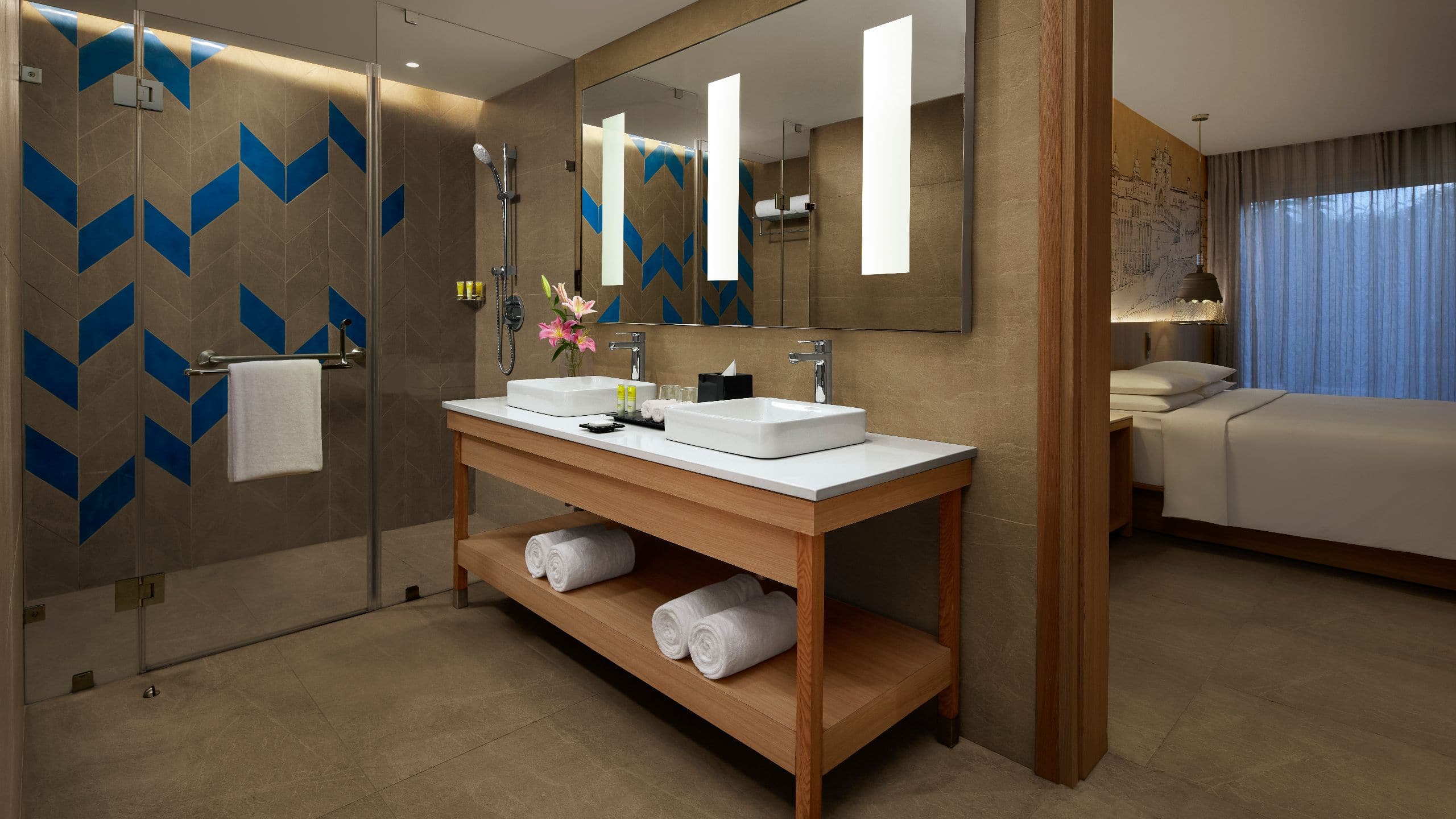 Hyatt Place Jaipur Malviya Nagar King Suite Bathroom