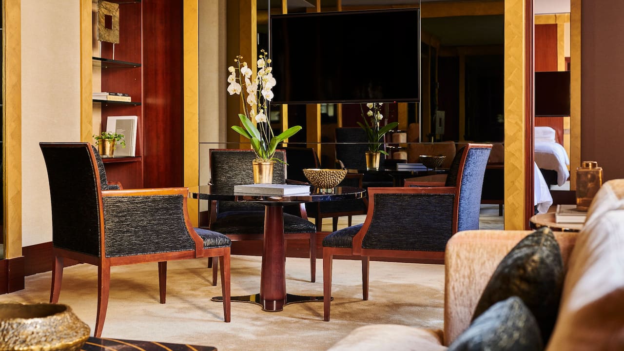 Diplomatic Suite Living Room Focus at Park Hyatt Paris Vendôme