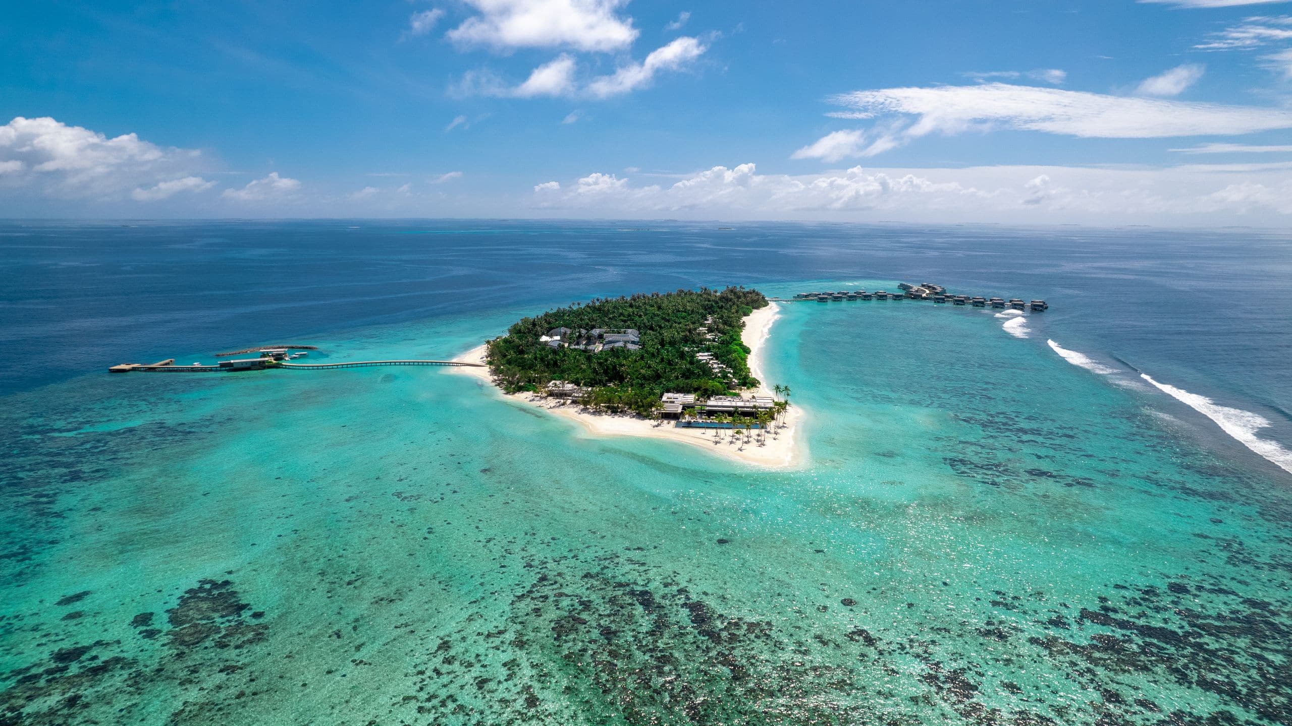 Alila Kothaifaru Maldives Island Aerial Side