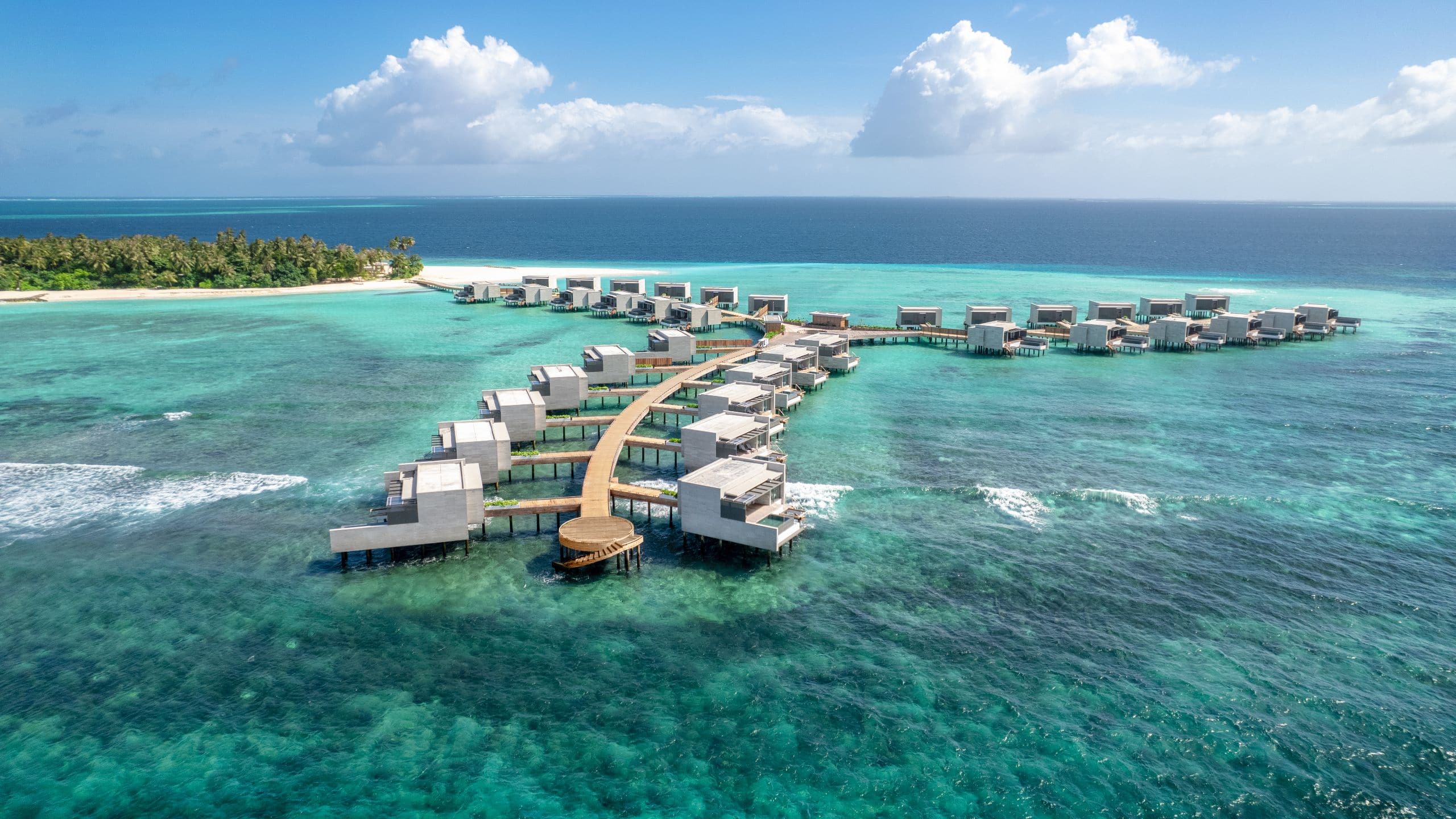 Alila Kothaifaru Maldives Water Villa Aerial