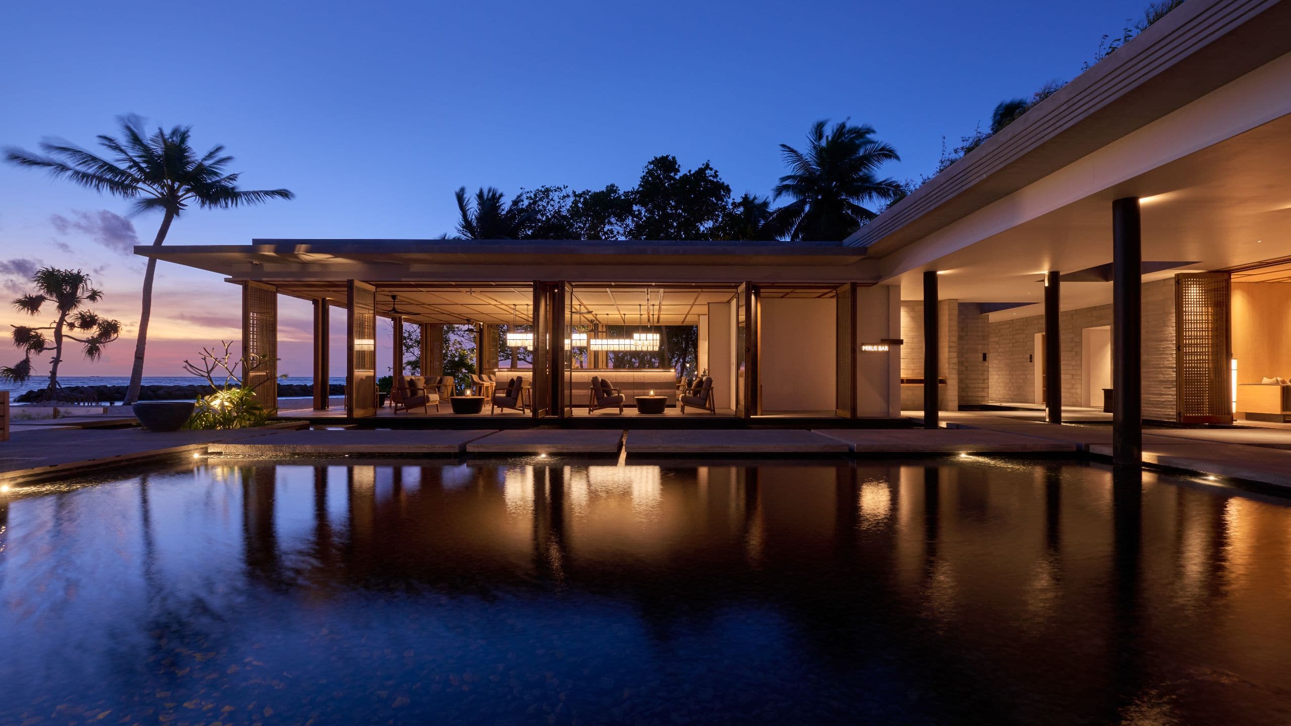Alila Kothaifaru Maldives Mirus Bar Sunset