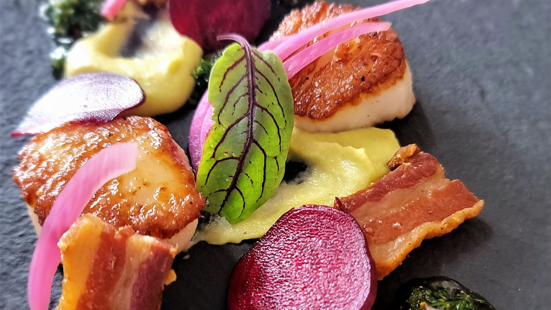 Hyatt Regency Huntington Beach Resort and Spa Pan Seared Scallops Spread