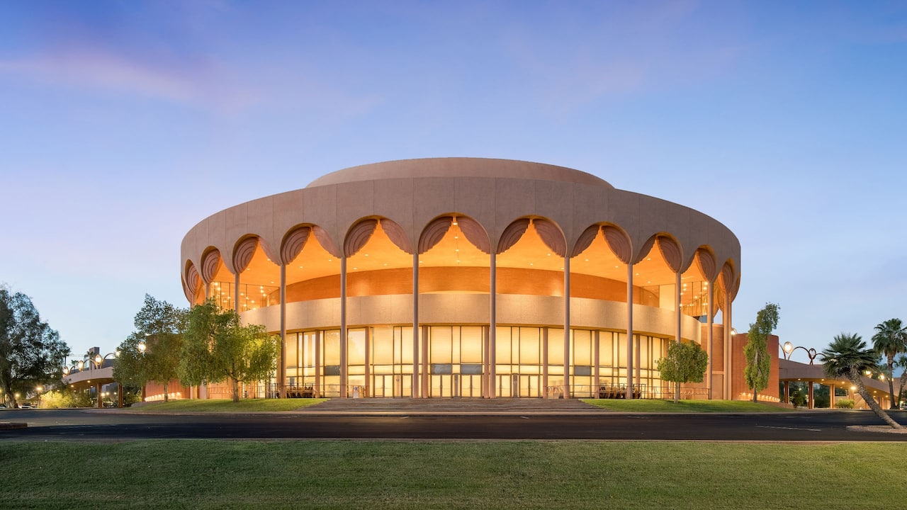 Asu Gammage Evening Exterior