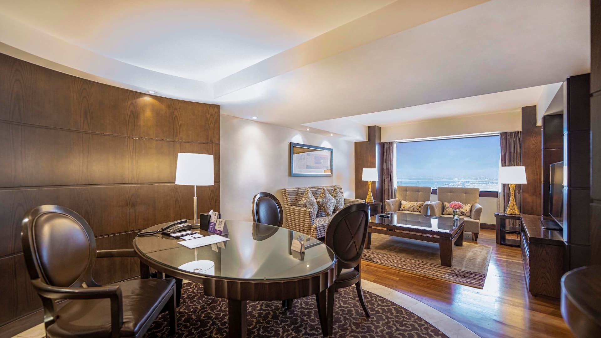 Hyatt Regency Dubai Regency Suite Living Area Sea View