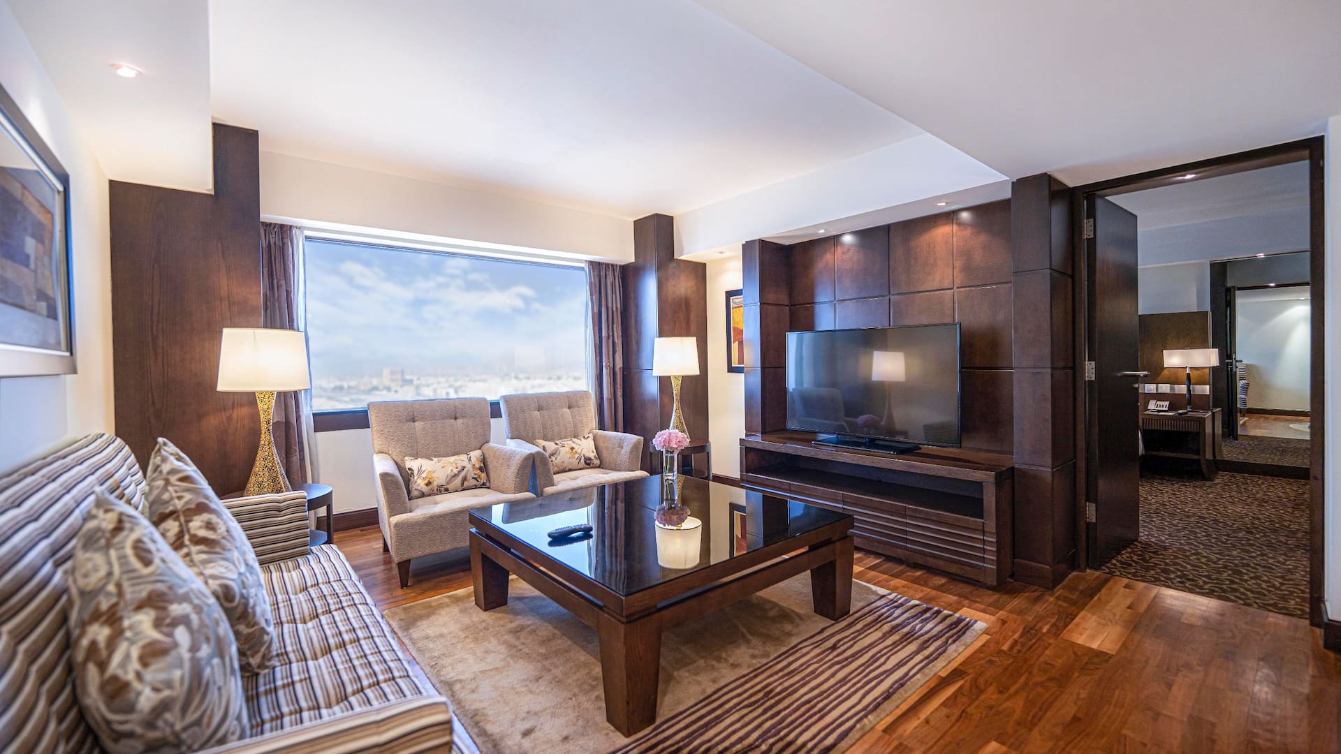 Hyatt Regency Dubai Regency Suite Living Area City View