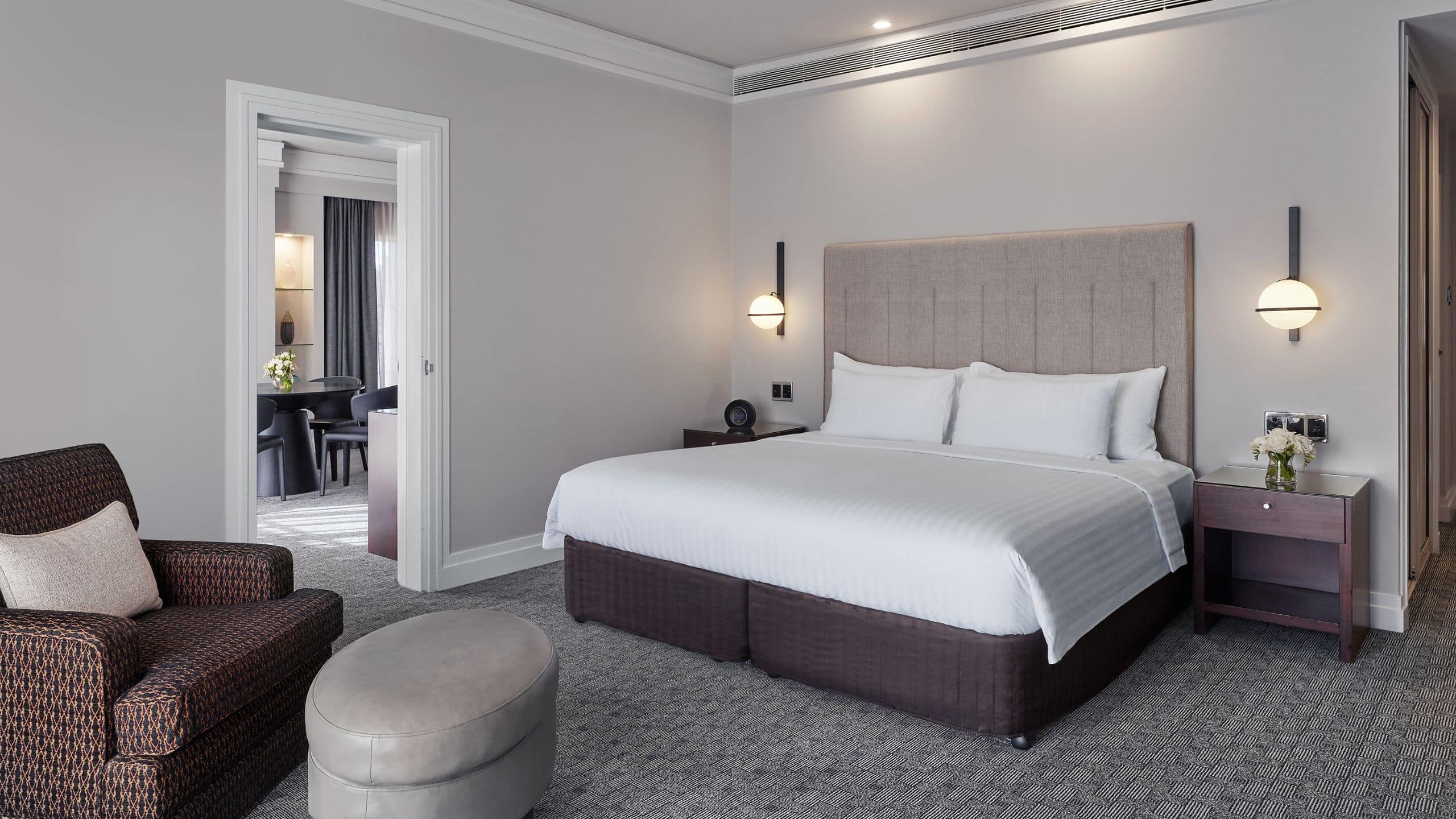 3 of 4 Hyatt Hotel Canberra - A Park Hyatt Hotel Suite Bedroom Side View