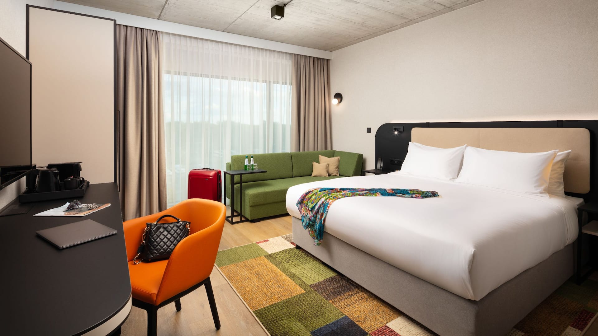 Hyatt Place Krakow King Bedroom Sofa Lived in