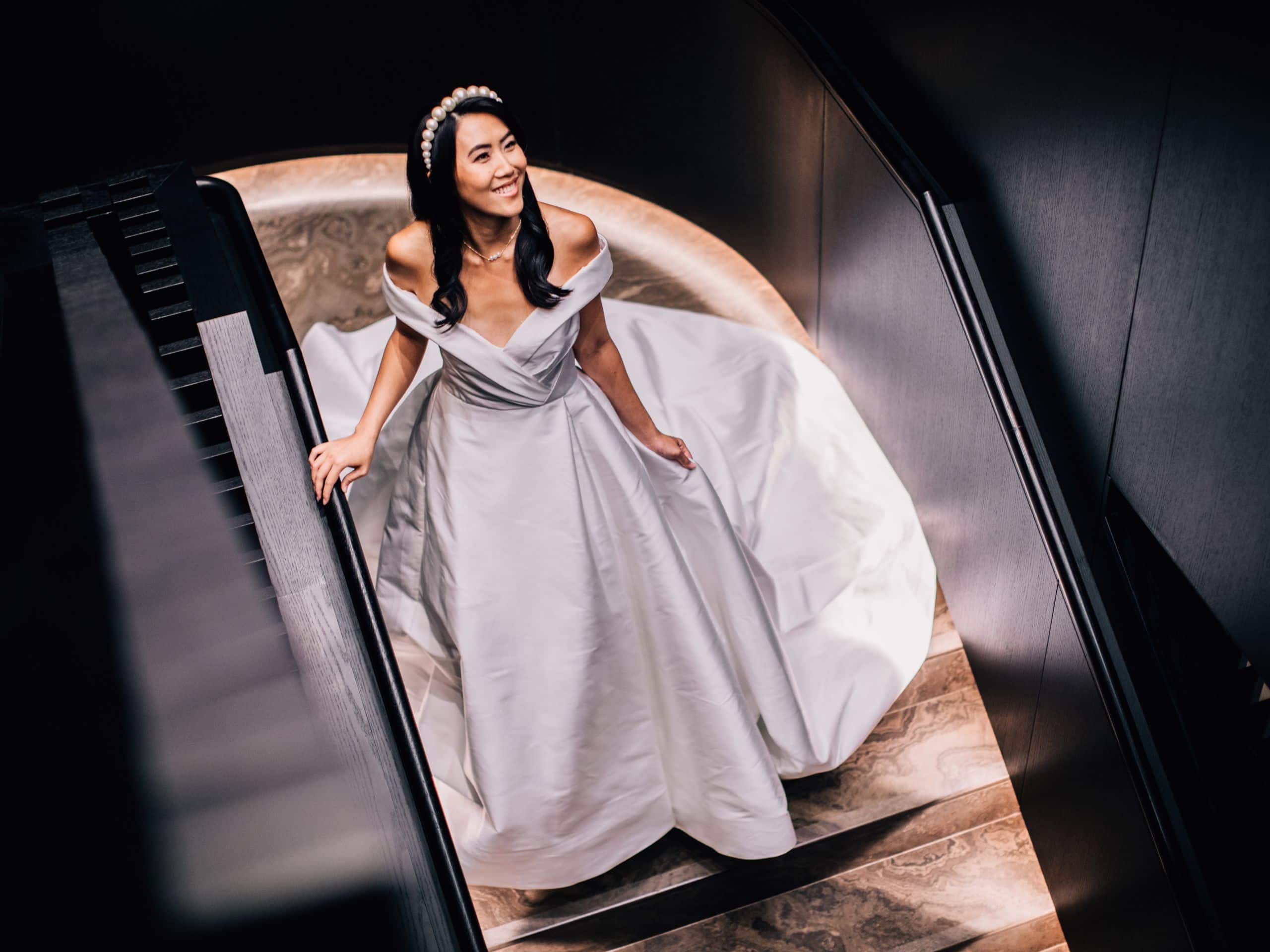 Park Hyatt Toronto Satircase Wedding Bride
