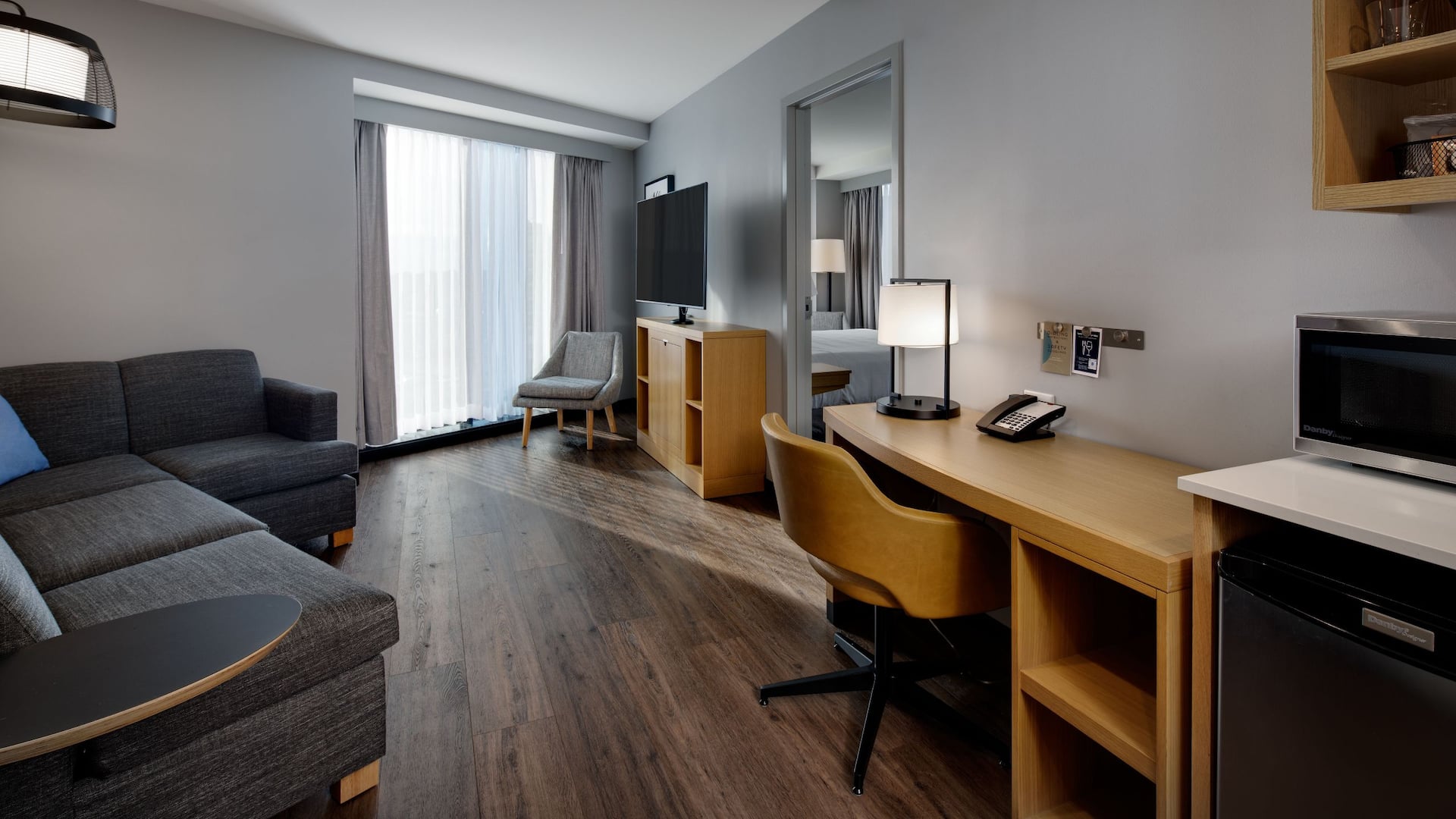 Hyatt Place Boston / Seaport District Suite Living Room