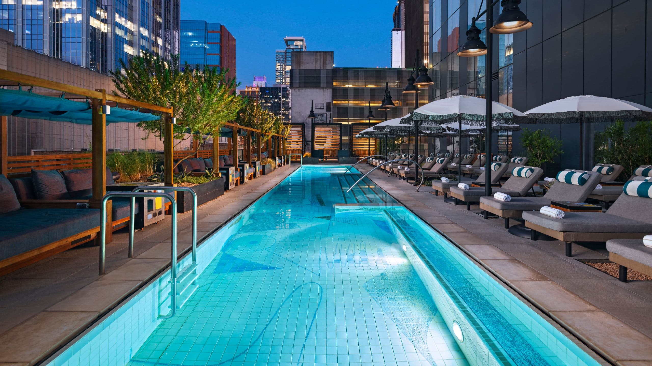 Thompson Austin Pool Dusk