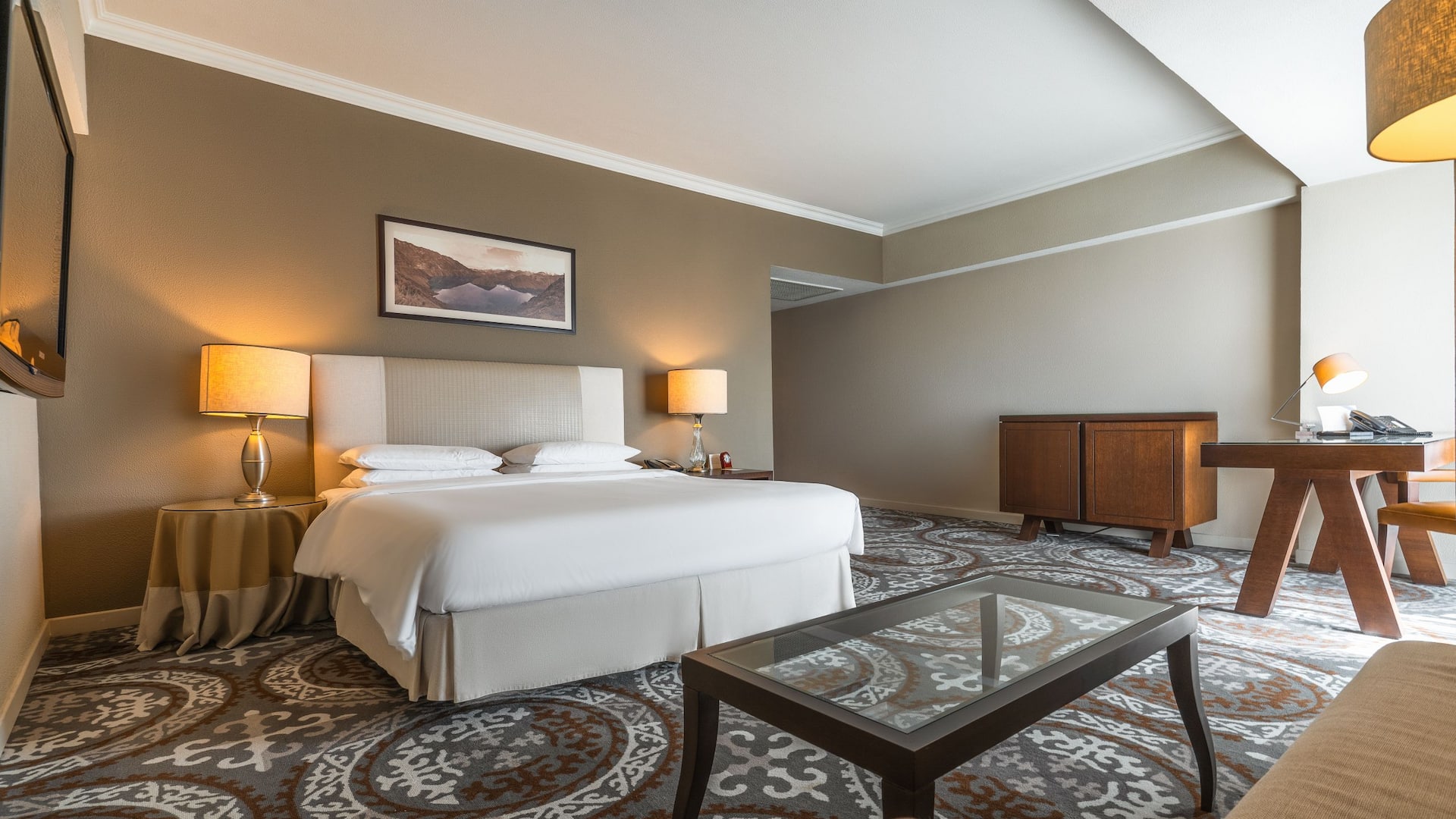 Scenic Room View at Hyatt Regency Bishkek with Modern Furnishings