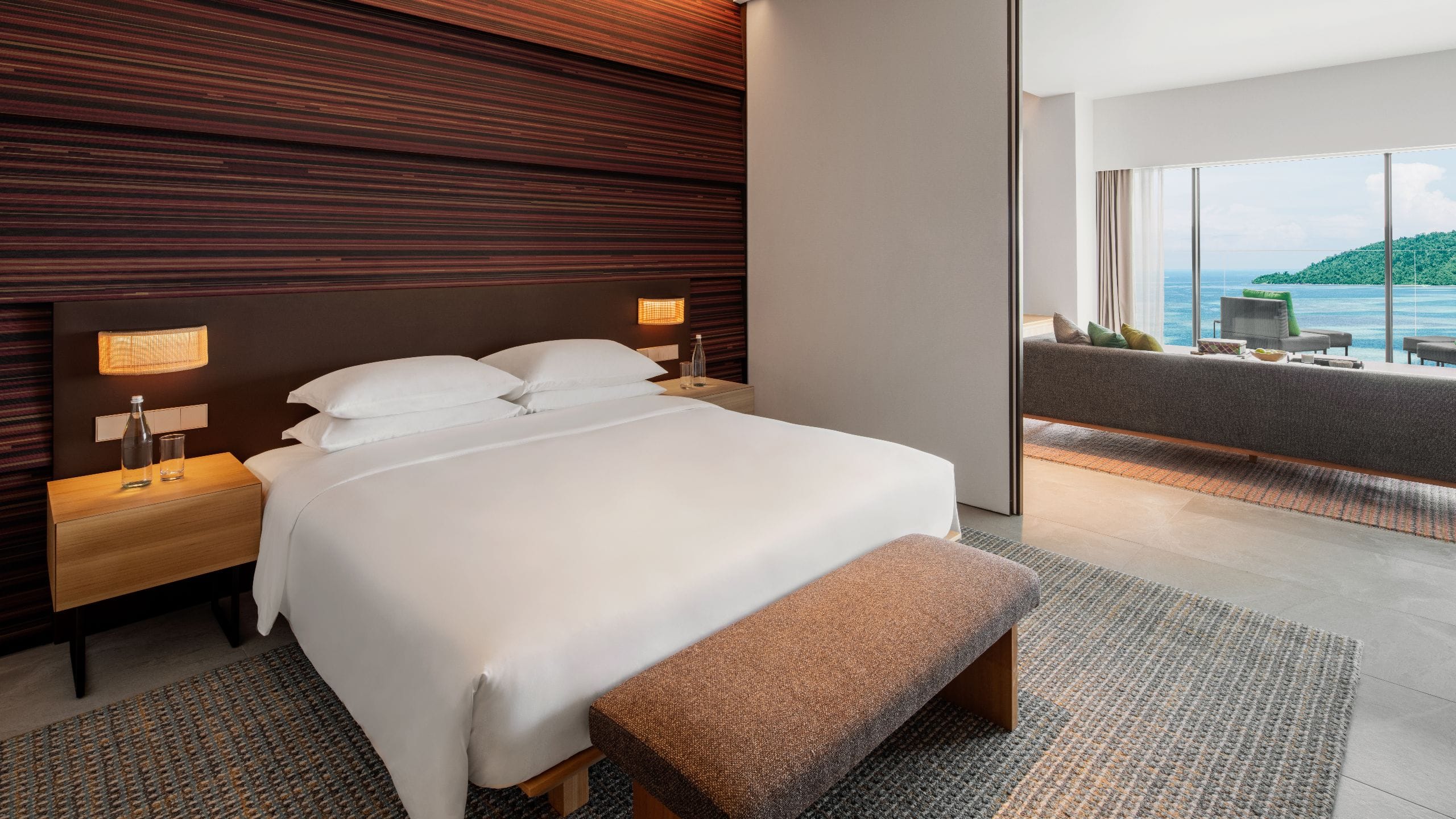 1 of 1 Hyatt Centric Kota Kinabalu Sea View Suite Bedroom1