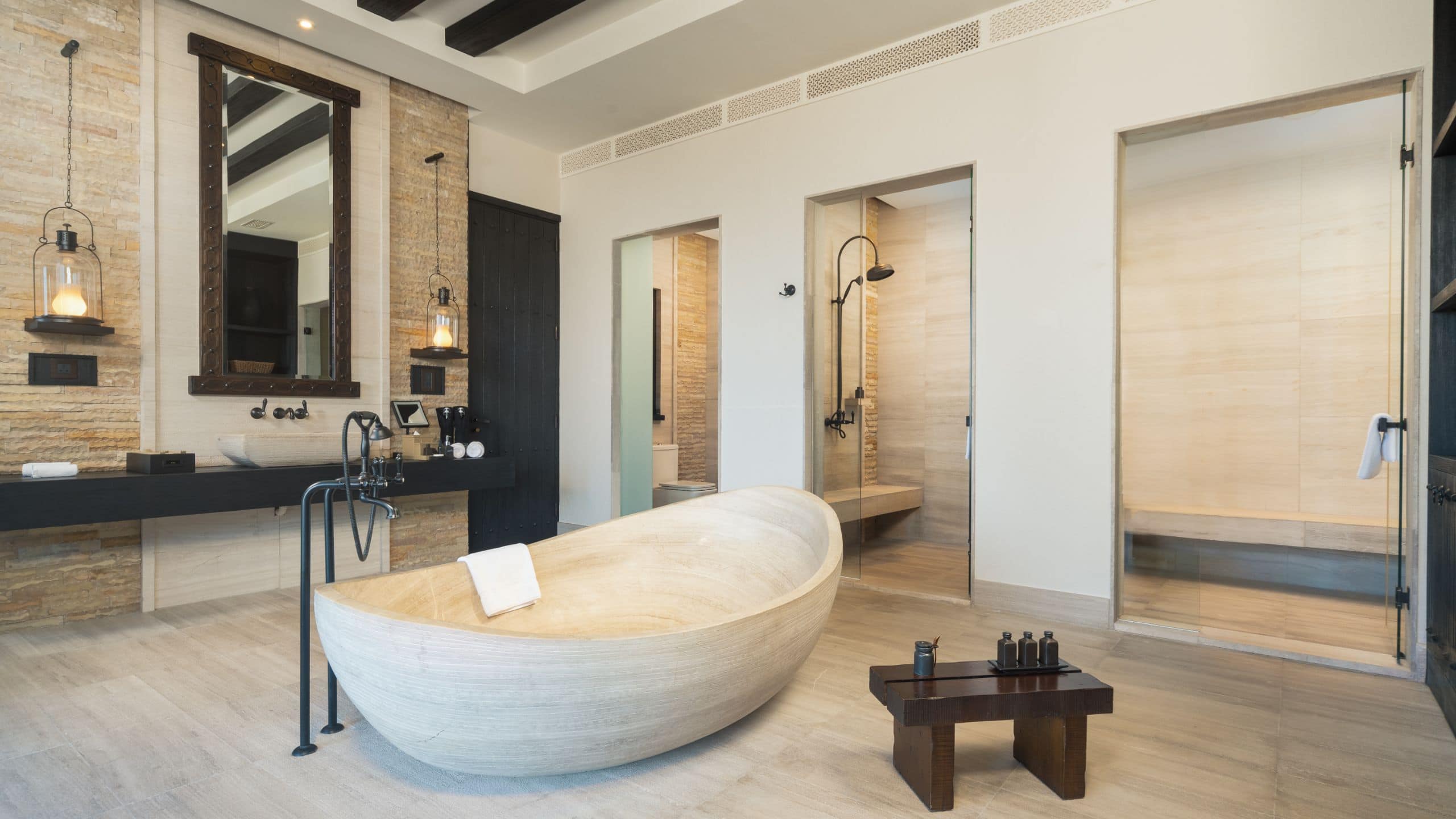 8 de 9 Alila Jabal Akhdar Jabal Villa Master Room Bathroom