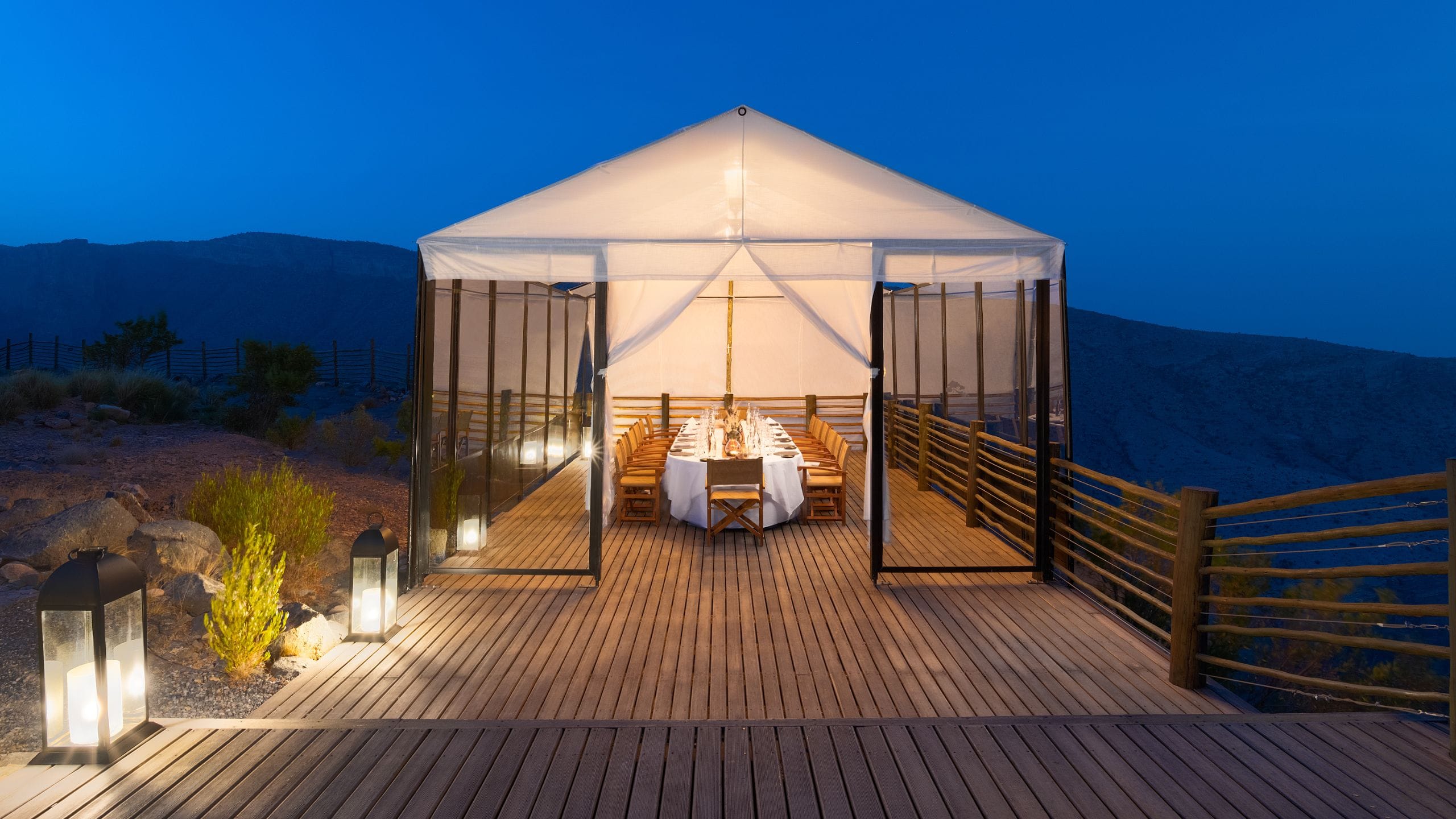 1 of 3 Alila Jabal Akhdar Event Spaces Jabal Deck Zoom Walkway