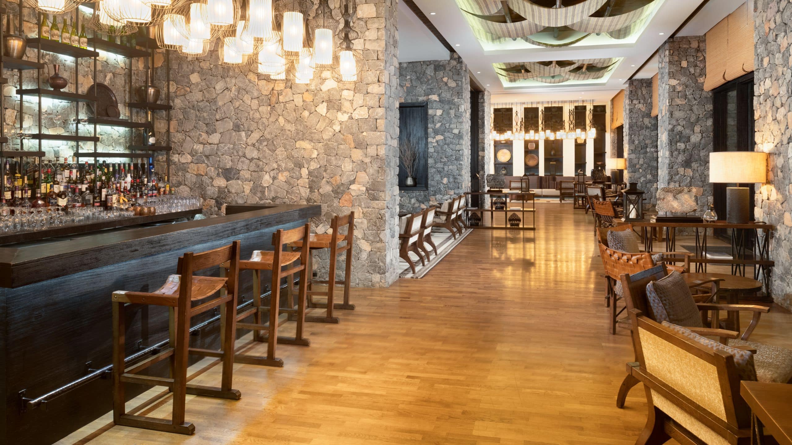 Alila Jabal Akhdar Rose Lounge Walkway Wide