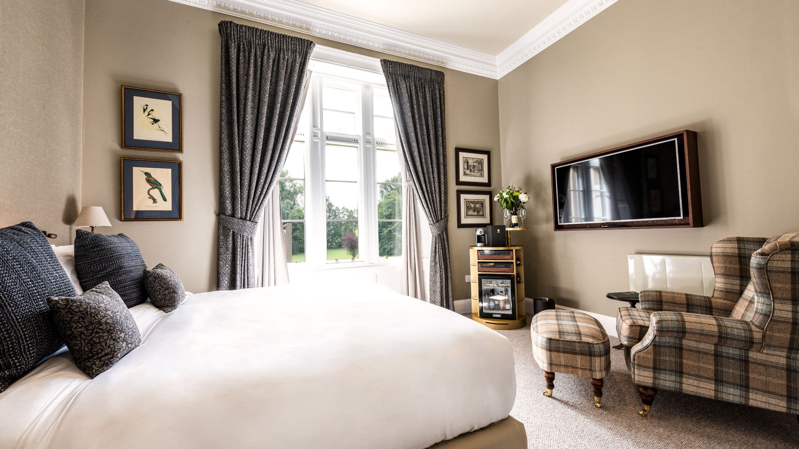 第 2，共 4 Schloss Roxburghe Golf Hotel Deluxe Room