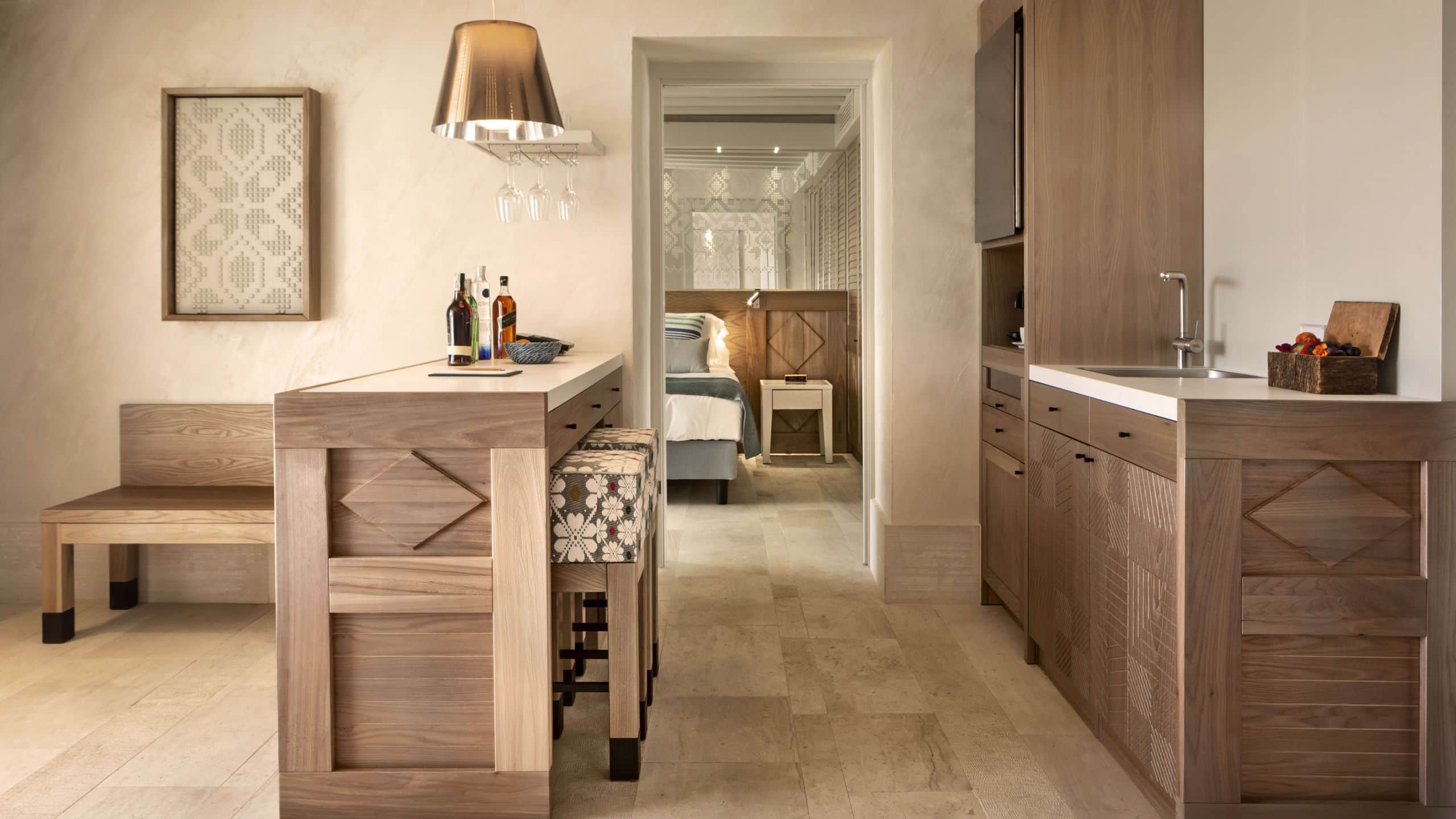 4 of 7 7Pines Resort Sardinia Suite Capriccioli Wet Bar