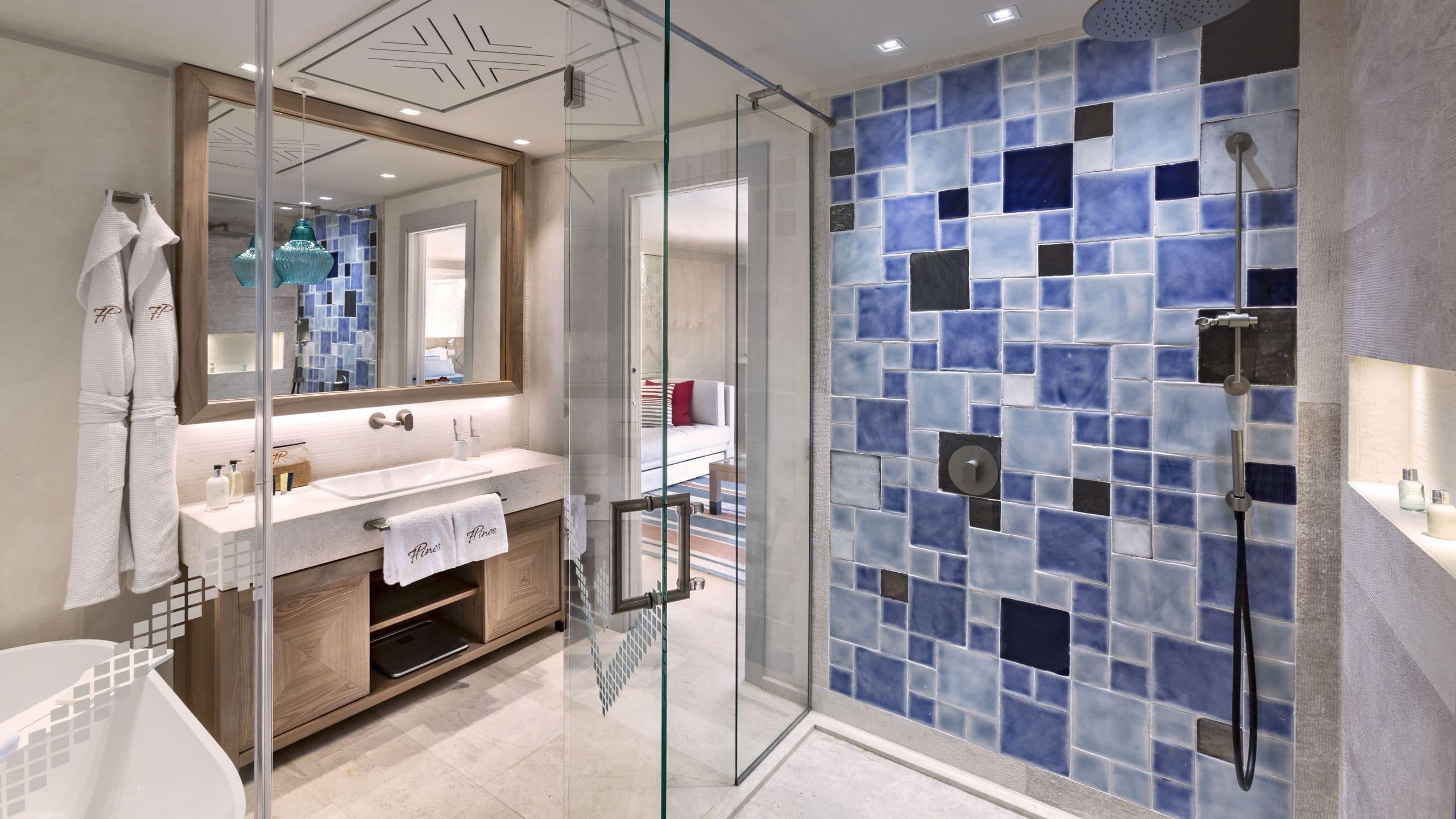 7 of 7 7Pines Resort Sardinia Suite Capriccioli Bathroom Shower
