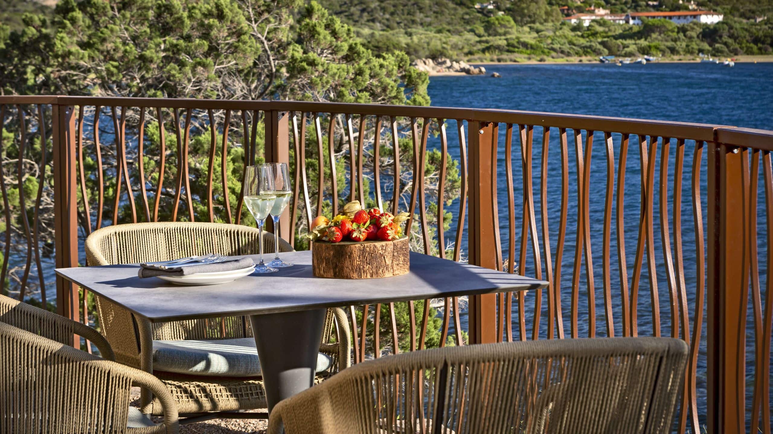 7 of 9 7Pines Resort Sardinia Suite Caprera Balcony Dining View