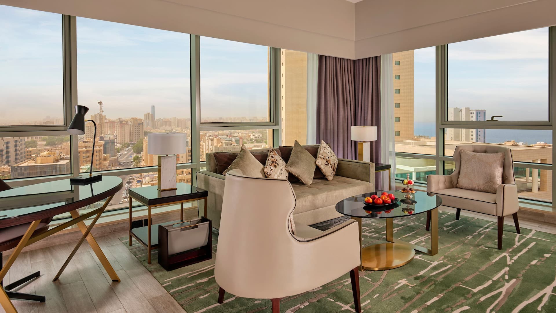 Hyatt Regency Al Kout Mall Two Bedroom Suite Living