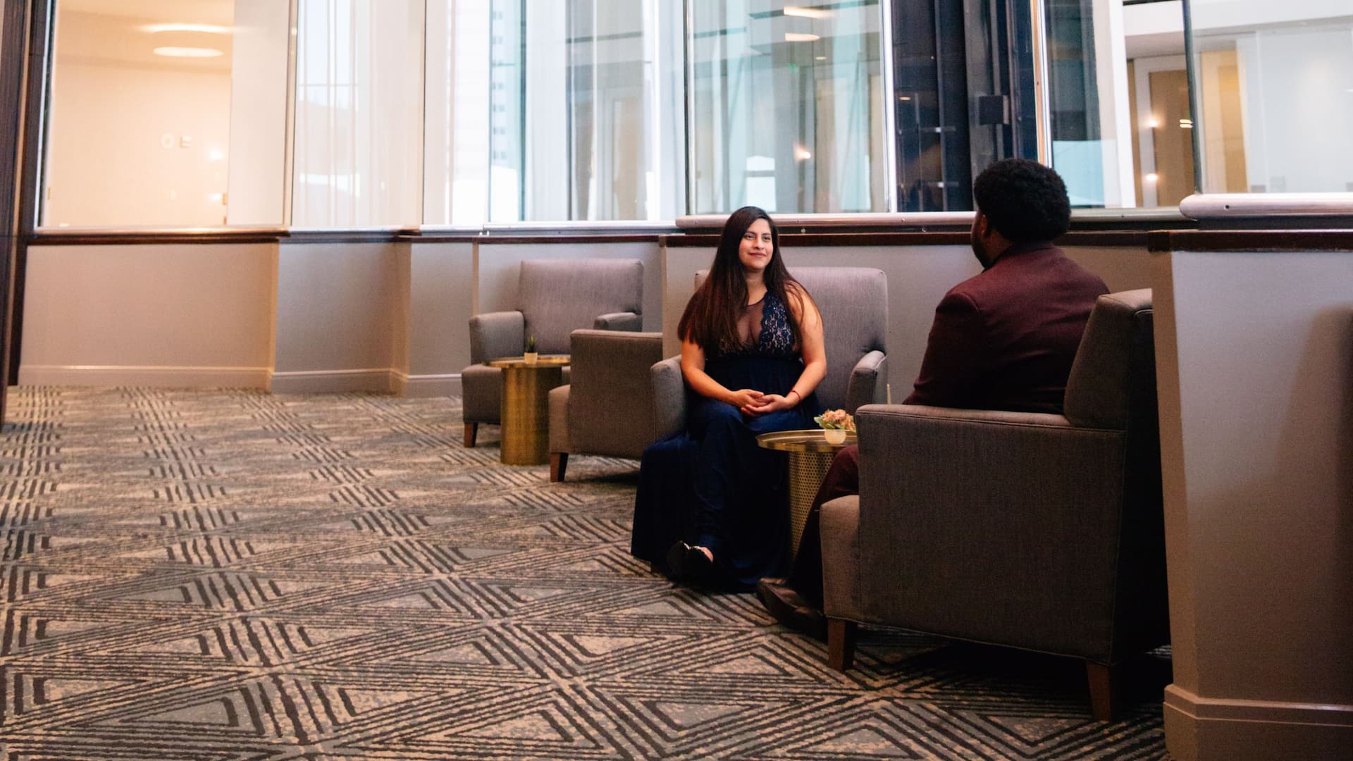 Hyatt Regency Houston Event Couple Seated