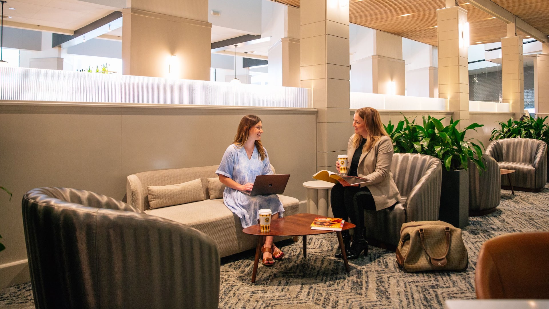 Hyatt Regency Houston Lobby Guests