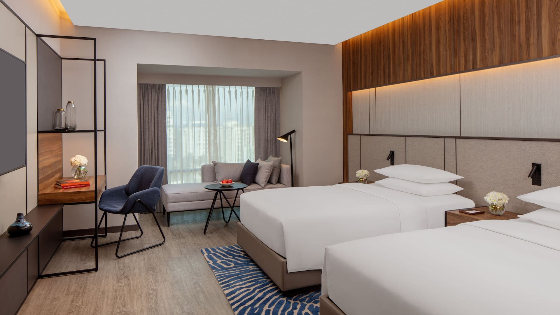 Hyatt Regency Trivandrum Twin Bed Study Table
