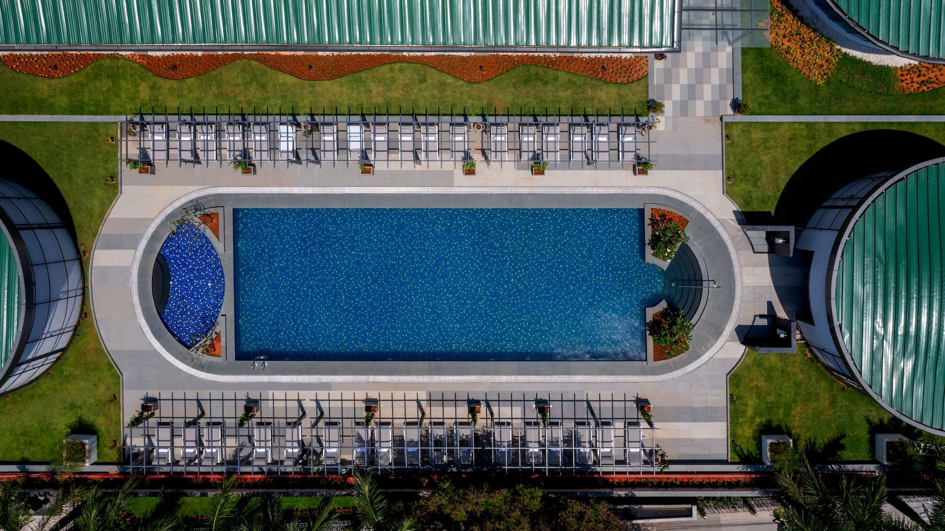 Hyatt Regency Trivandrum Pool Aerial