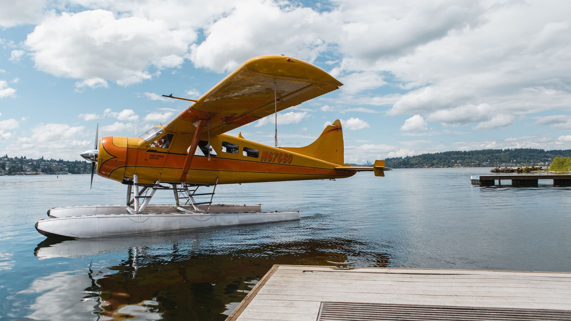 Hyatt Regency Lake Washington at Seattle's Southport Seaplane Close-up