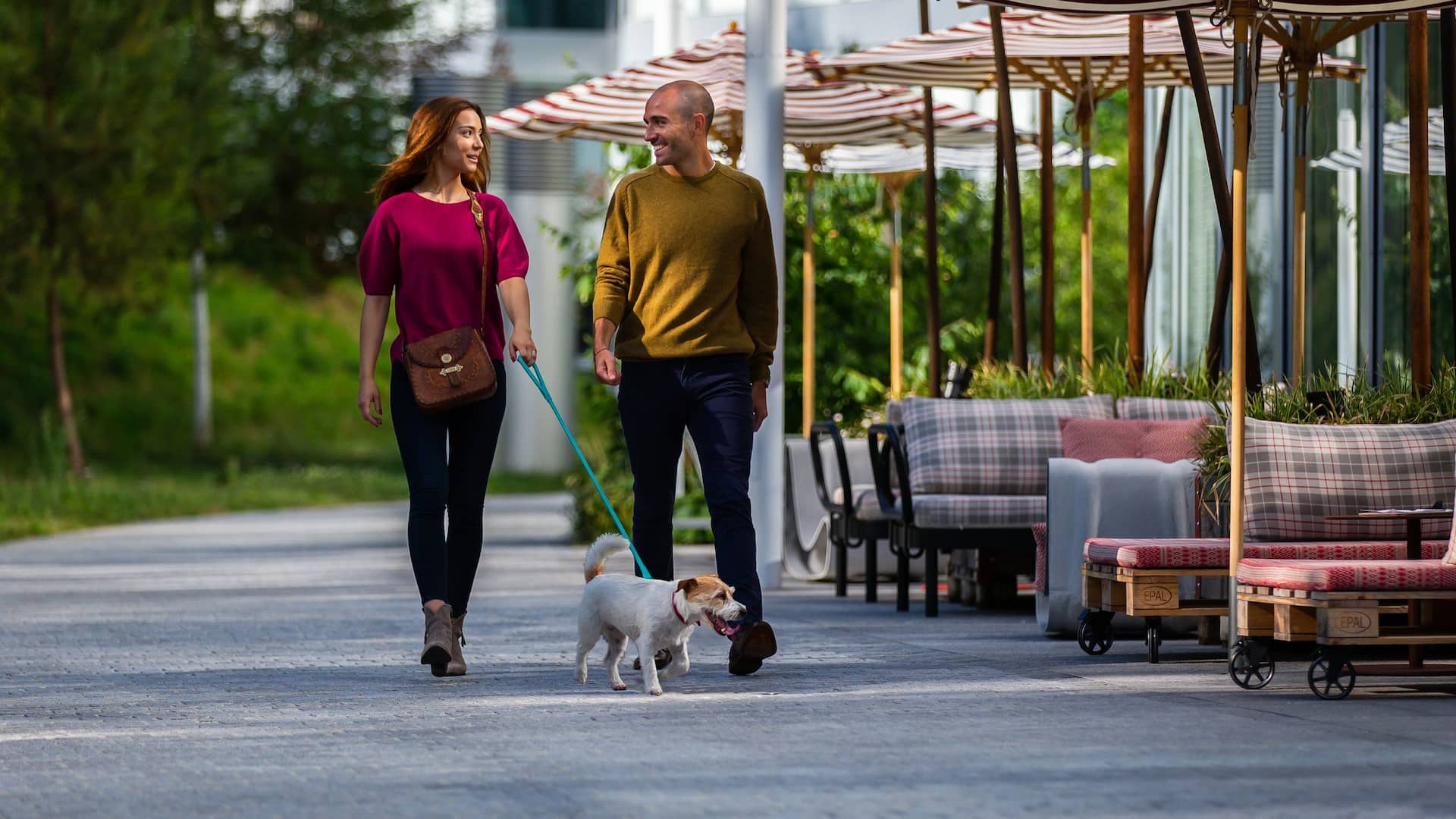Hyatt Place Zurich Airport The Circle Couple With  Dog