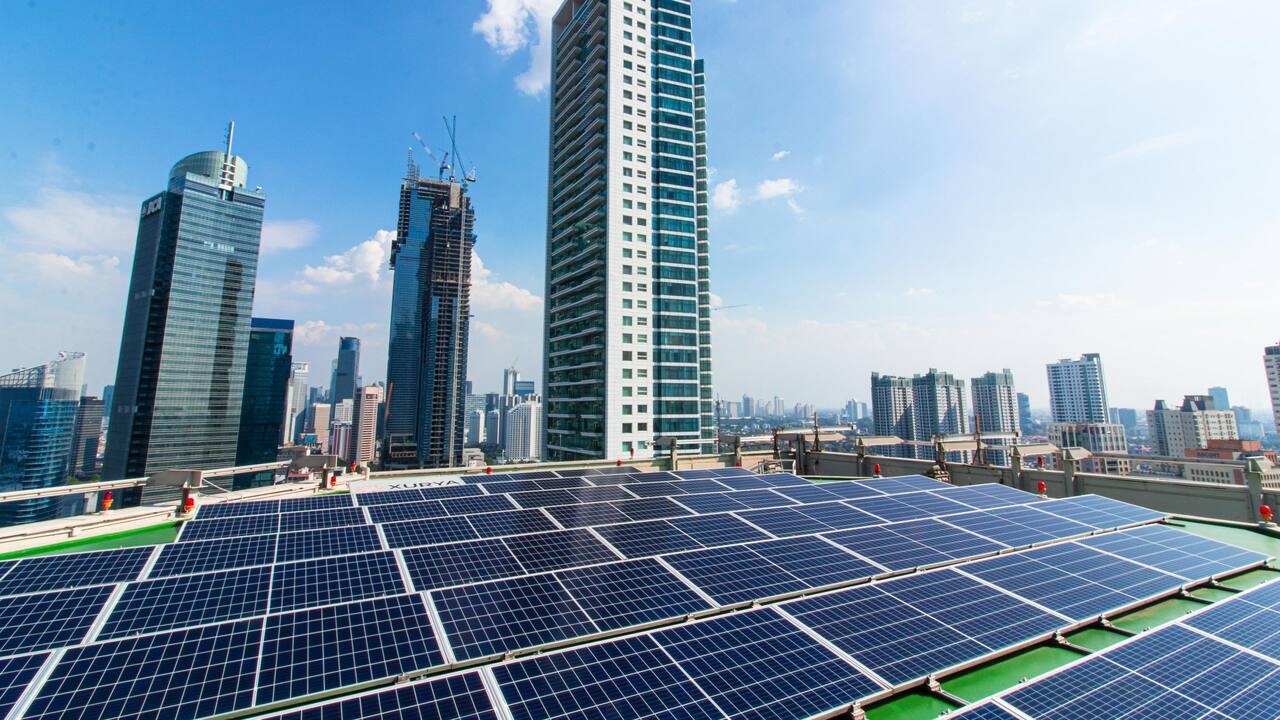 Solar Panels at Grand Hyatt Jakarta