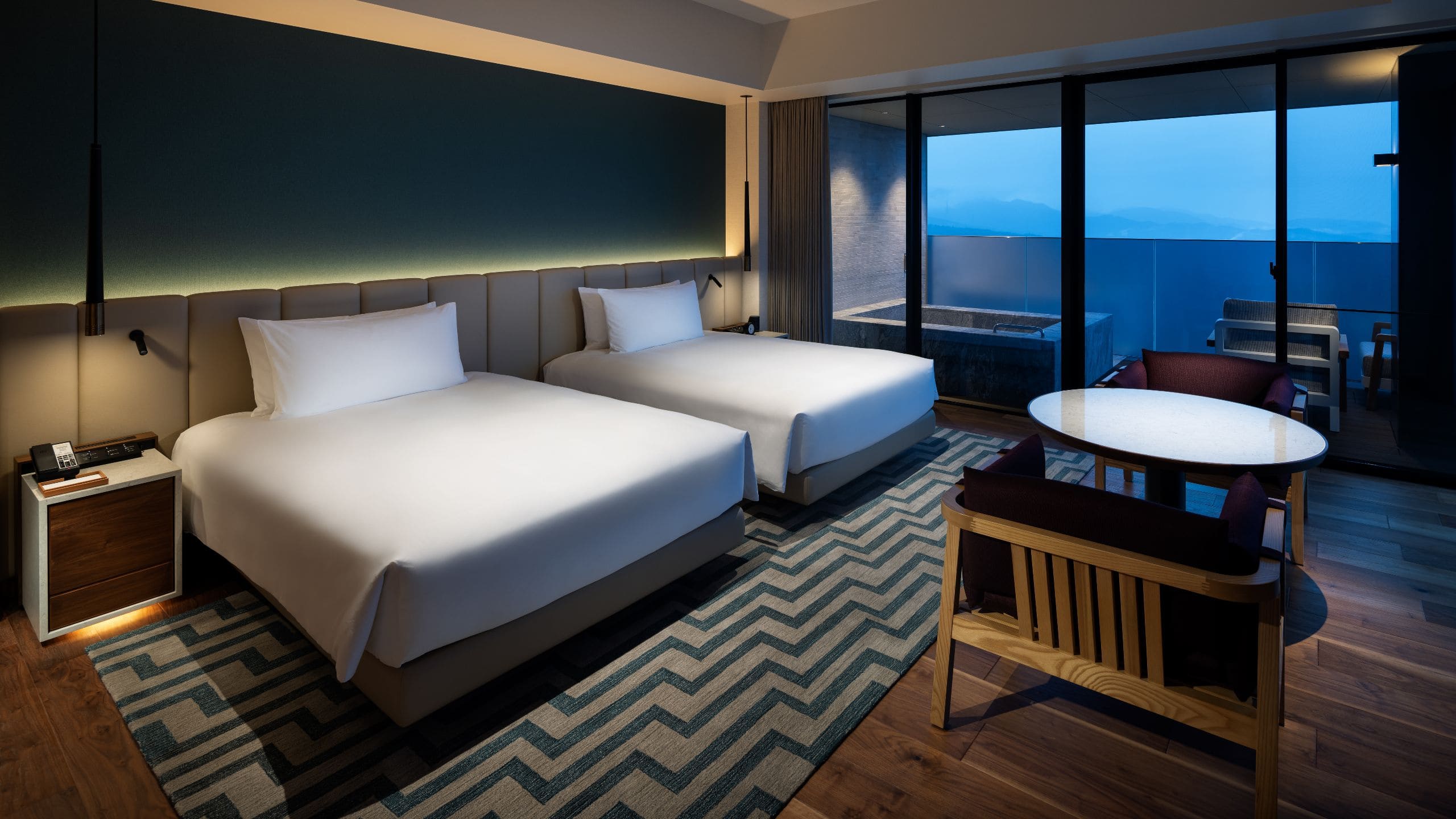 2 of 6 Fuji Speedway Hotel Presidential Bedroom Circuit View