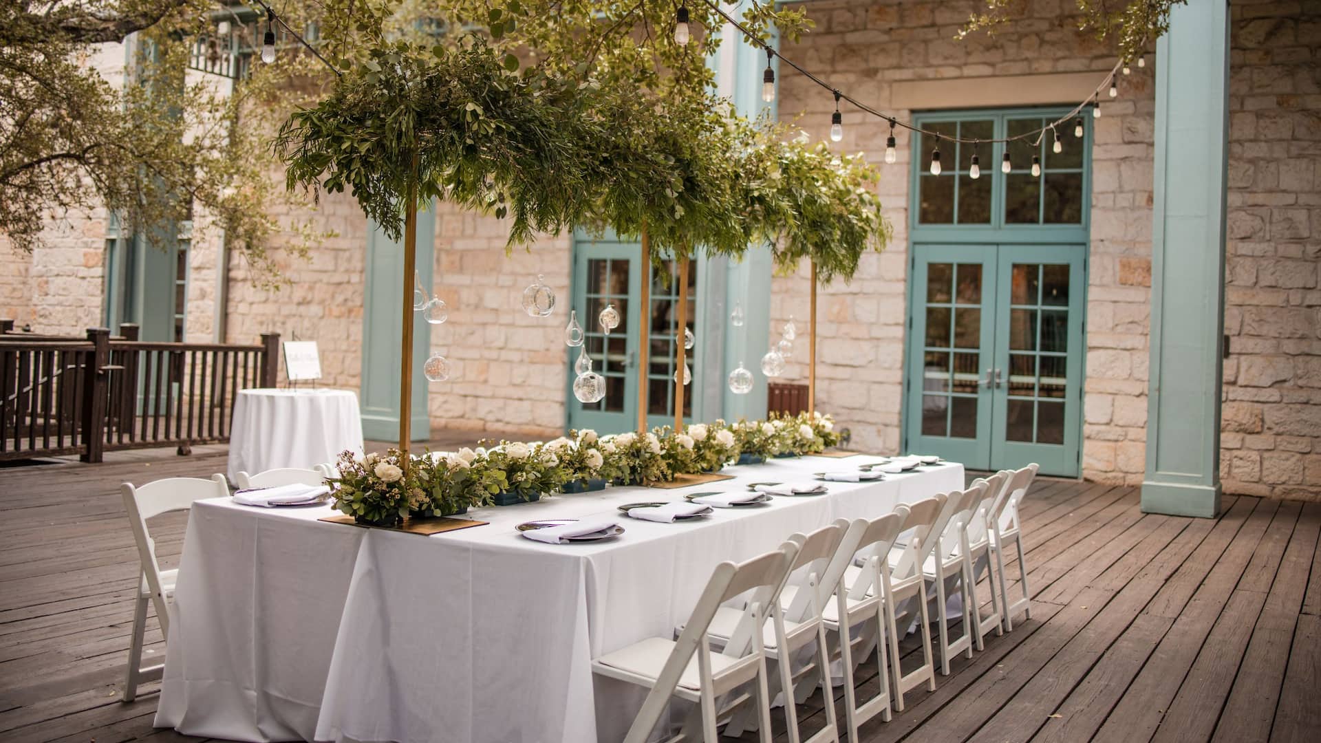 2 of 6 Hyatt Regency Hill Country Resort and Spa Courtyard Deck Reception Table