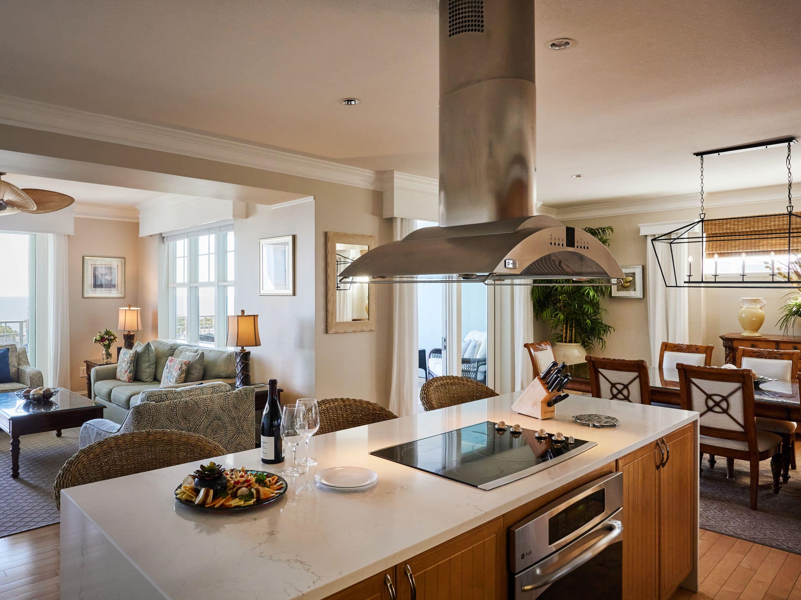 Wild Dunes Resort - Residences at Sweetgrass Penthouse Kitchen Living Area