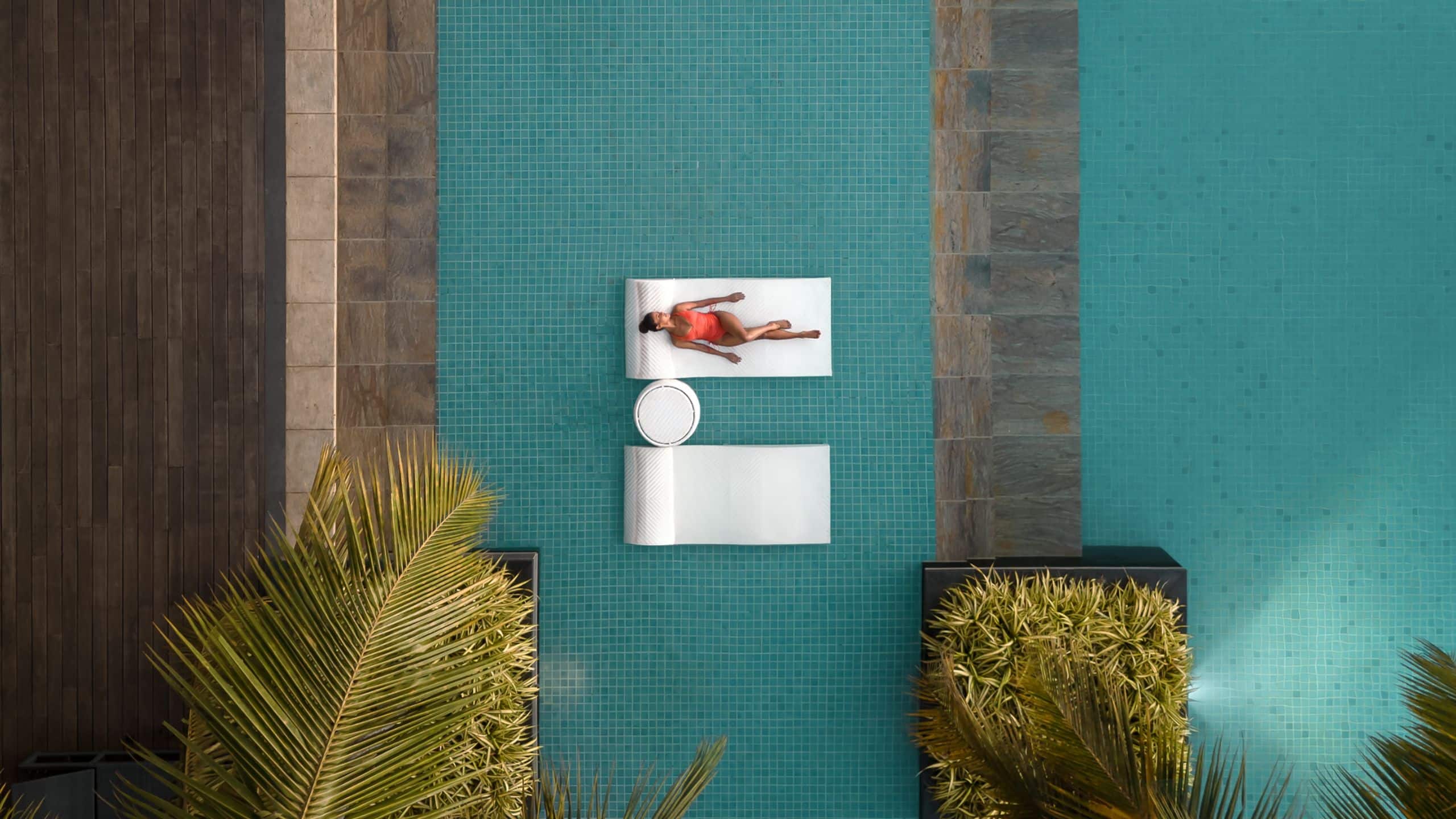 Alila Diwa Goa Lifestyle Pool Overhead