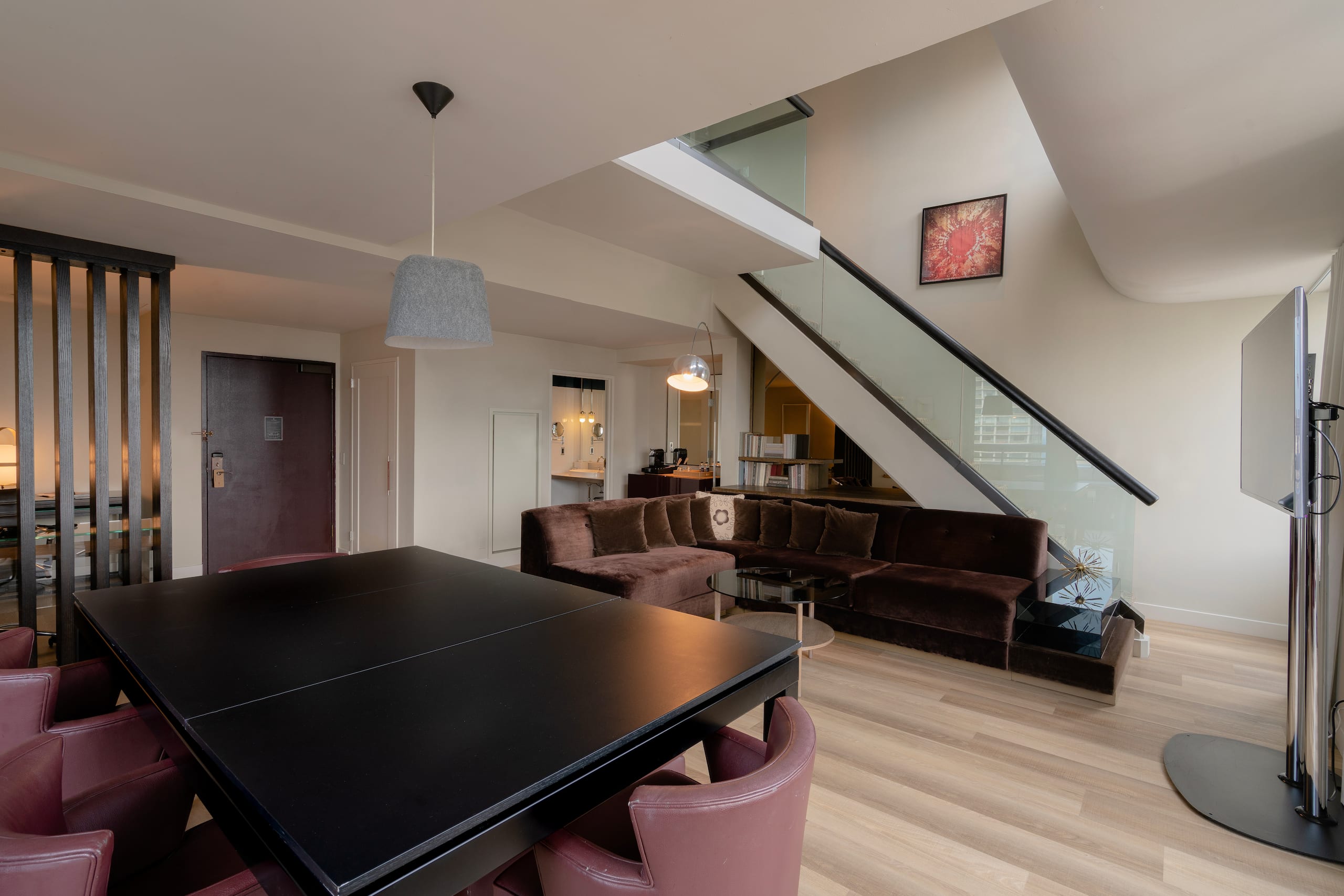 Thompson Chicago Penthouse Living Area Wide