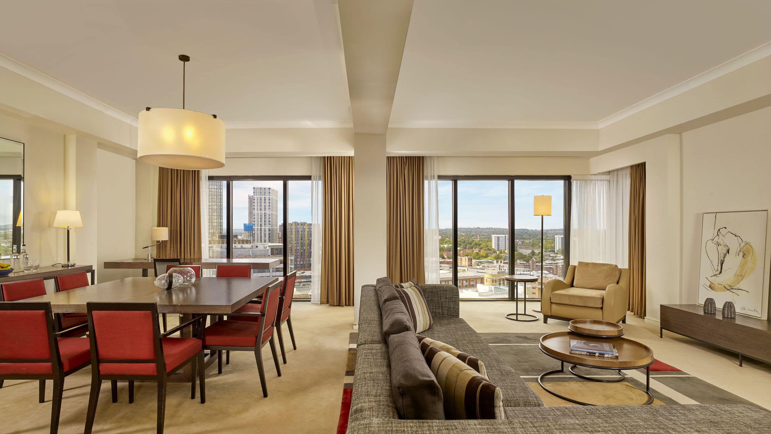 Hyatt Regency Birmingham Executive Suite Living Room Dining Room