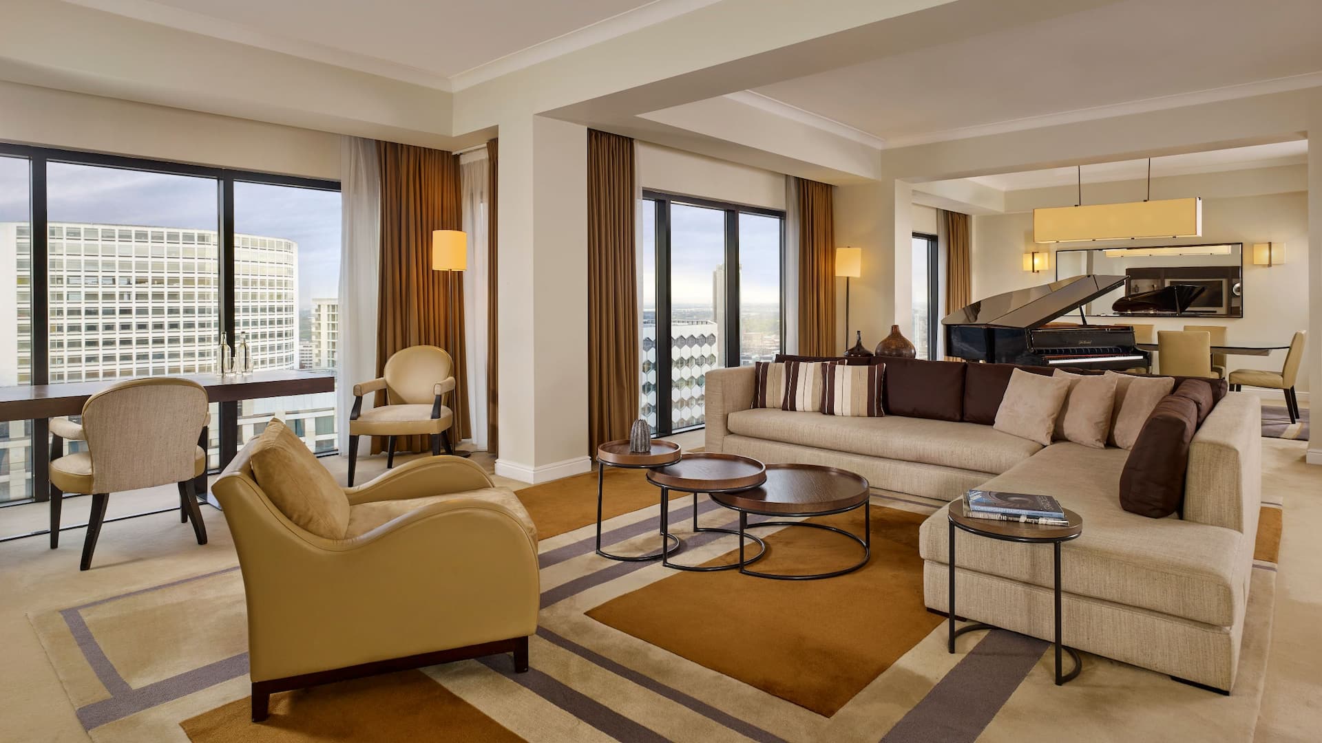 Hyatt Regency Birmingham Presidential Suite Living Room Piano